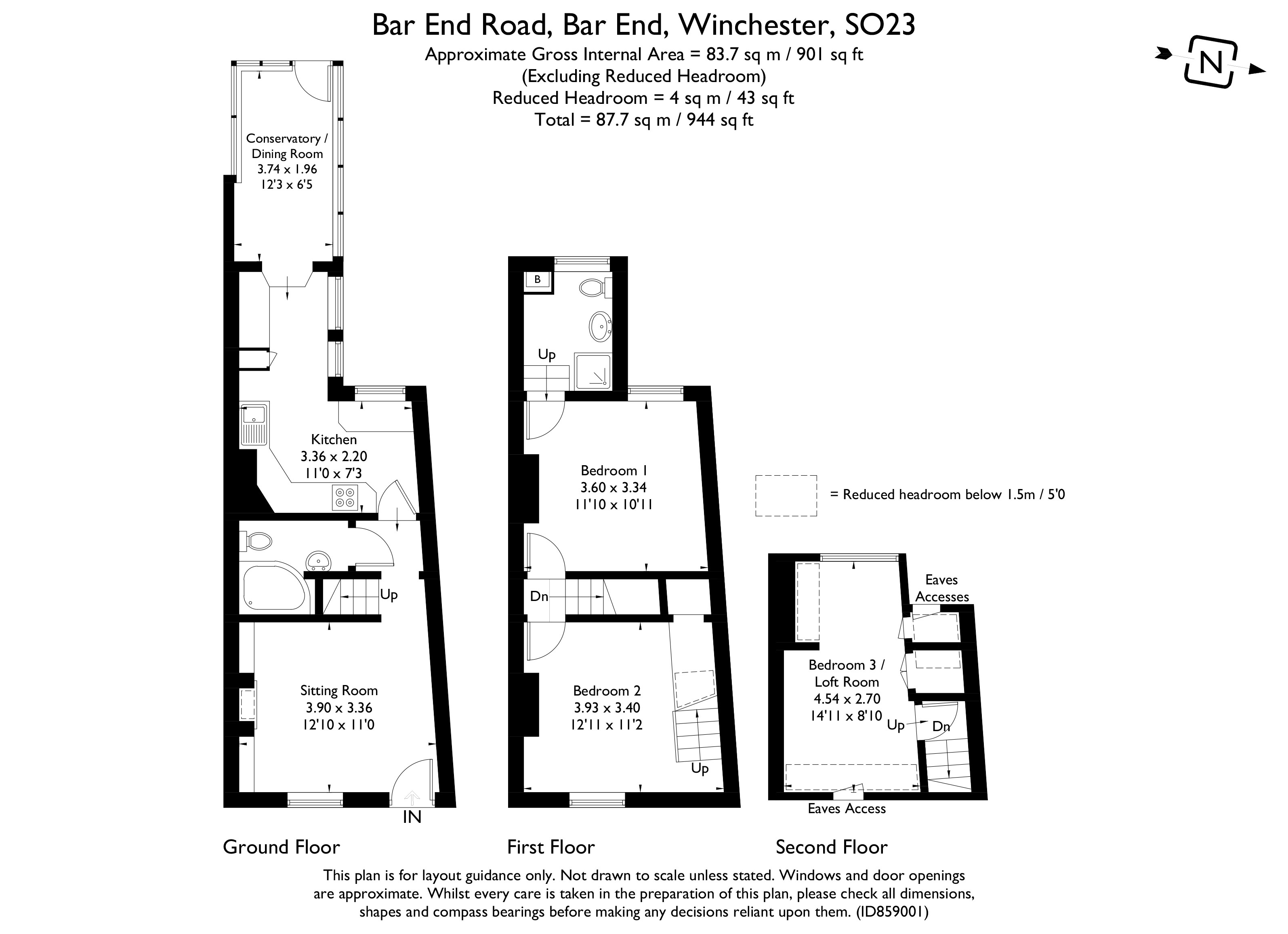 Bar End Road, Winchester SO23, 3 bedroom end terrace house for sale