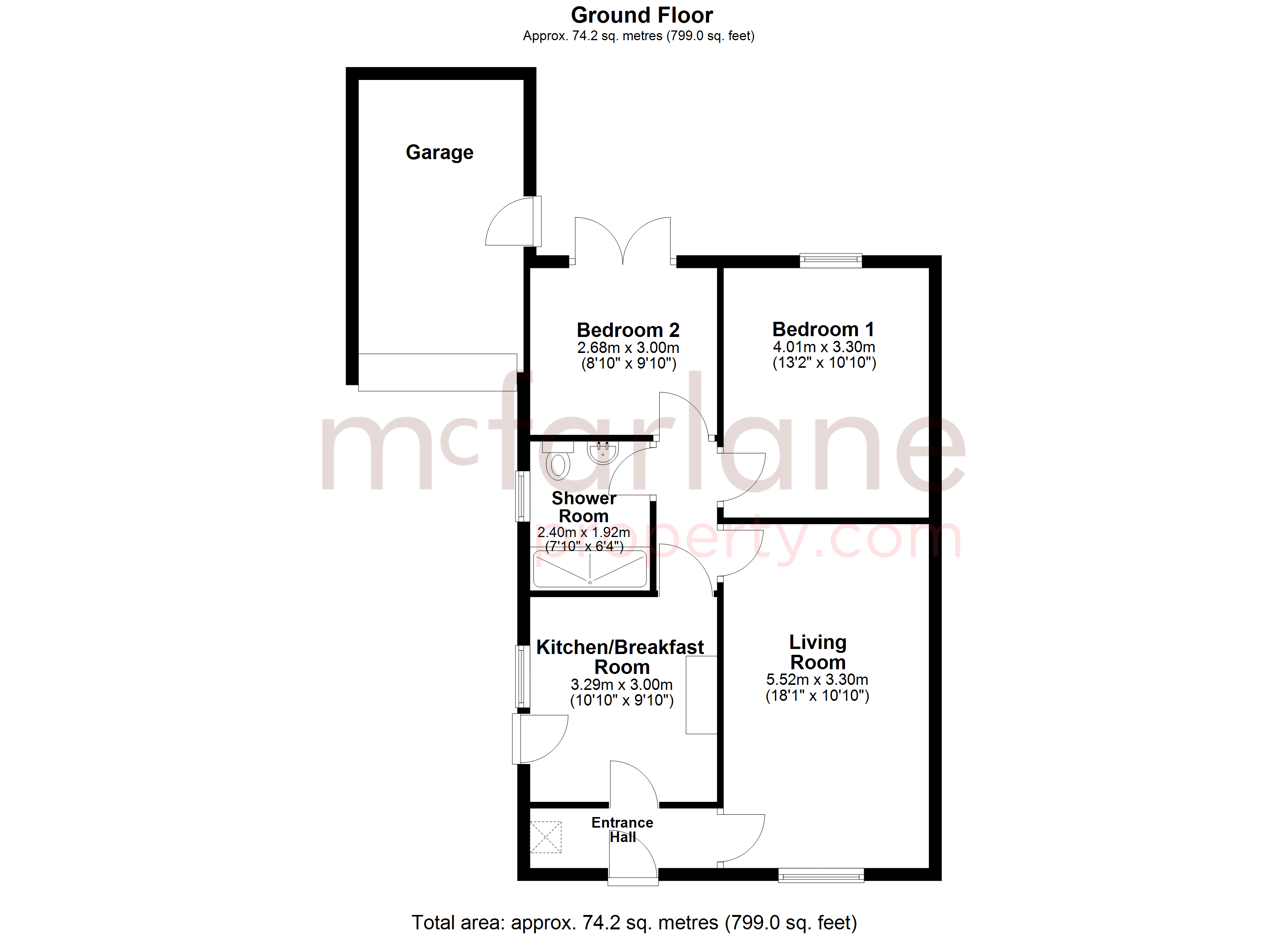 Pauls Croft, Cricklade, Swindon SN6, 2 bedroom detached bungalow for