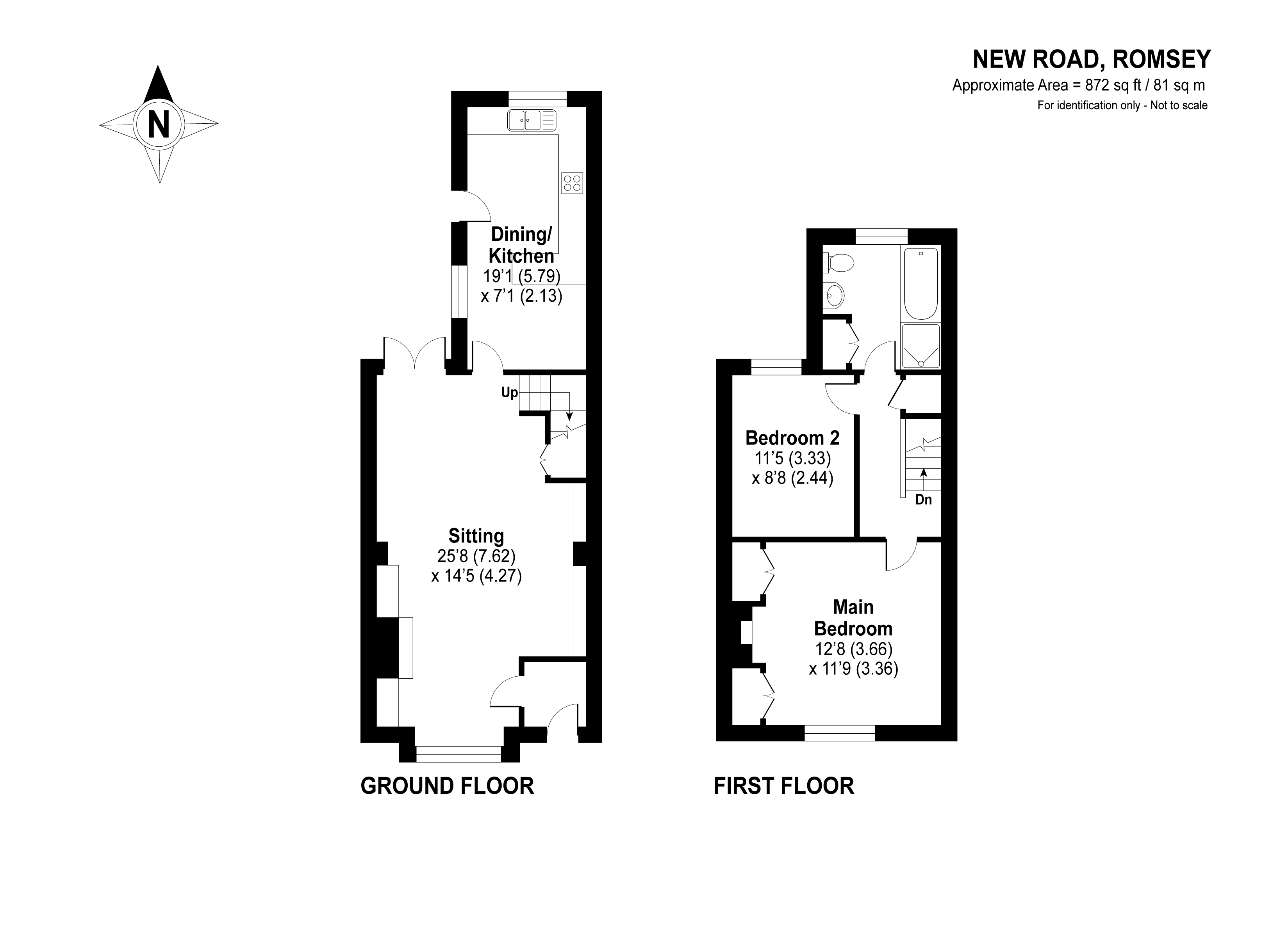 New Road, Romsey SO51, 2 bedroom terraced house for sale 61759809