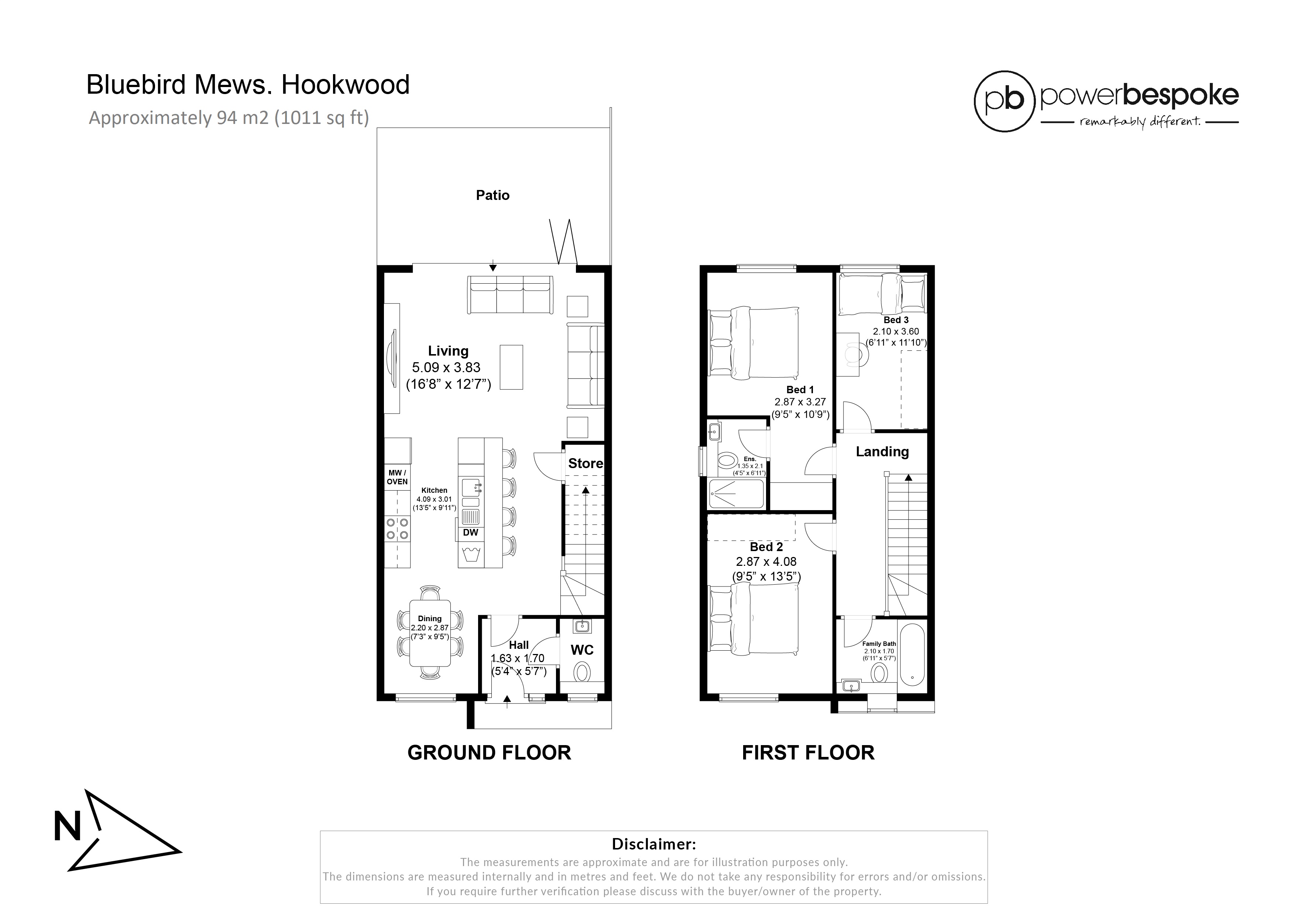 Ref Sb Reigate Road, Hookwood RH6, 3 bedroom semidetached house for