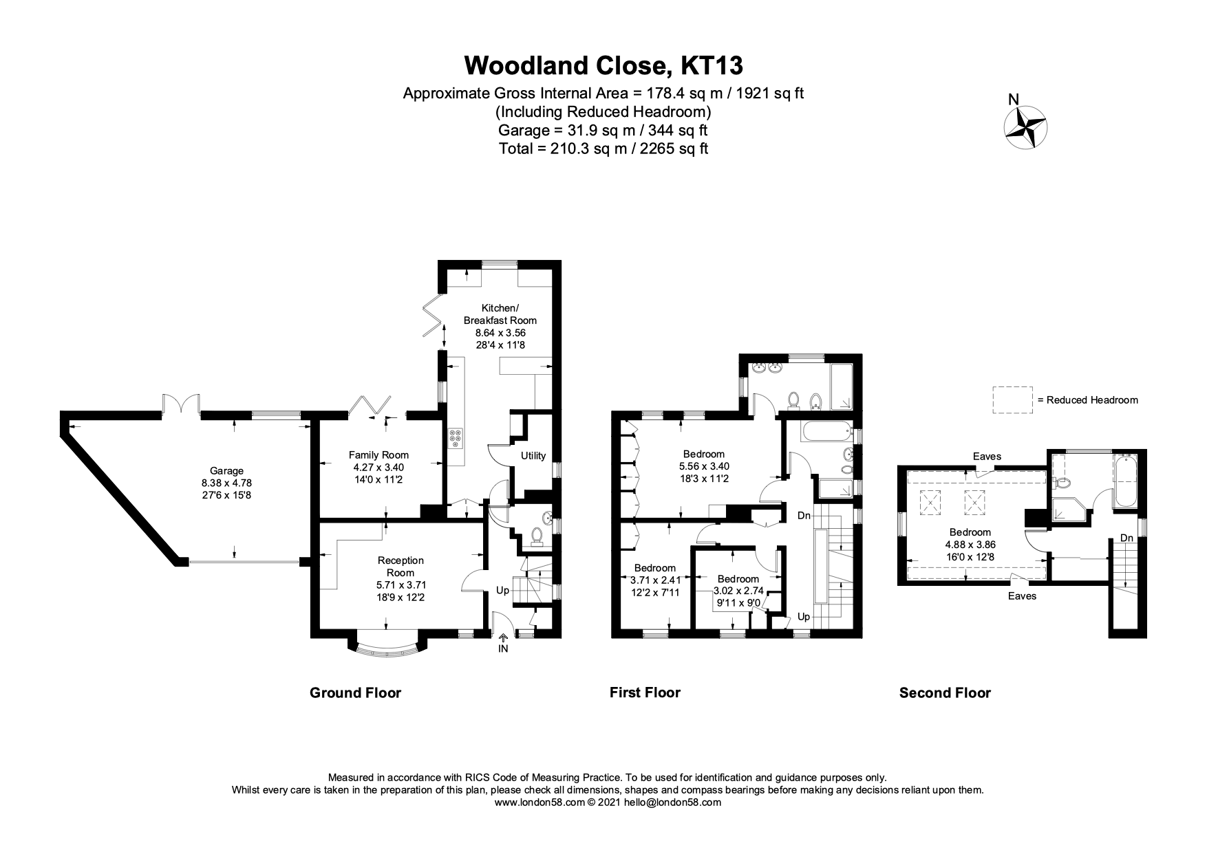 Woodland Close, Weybridge, Surrey KT13, 4 bedroom detached house for