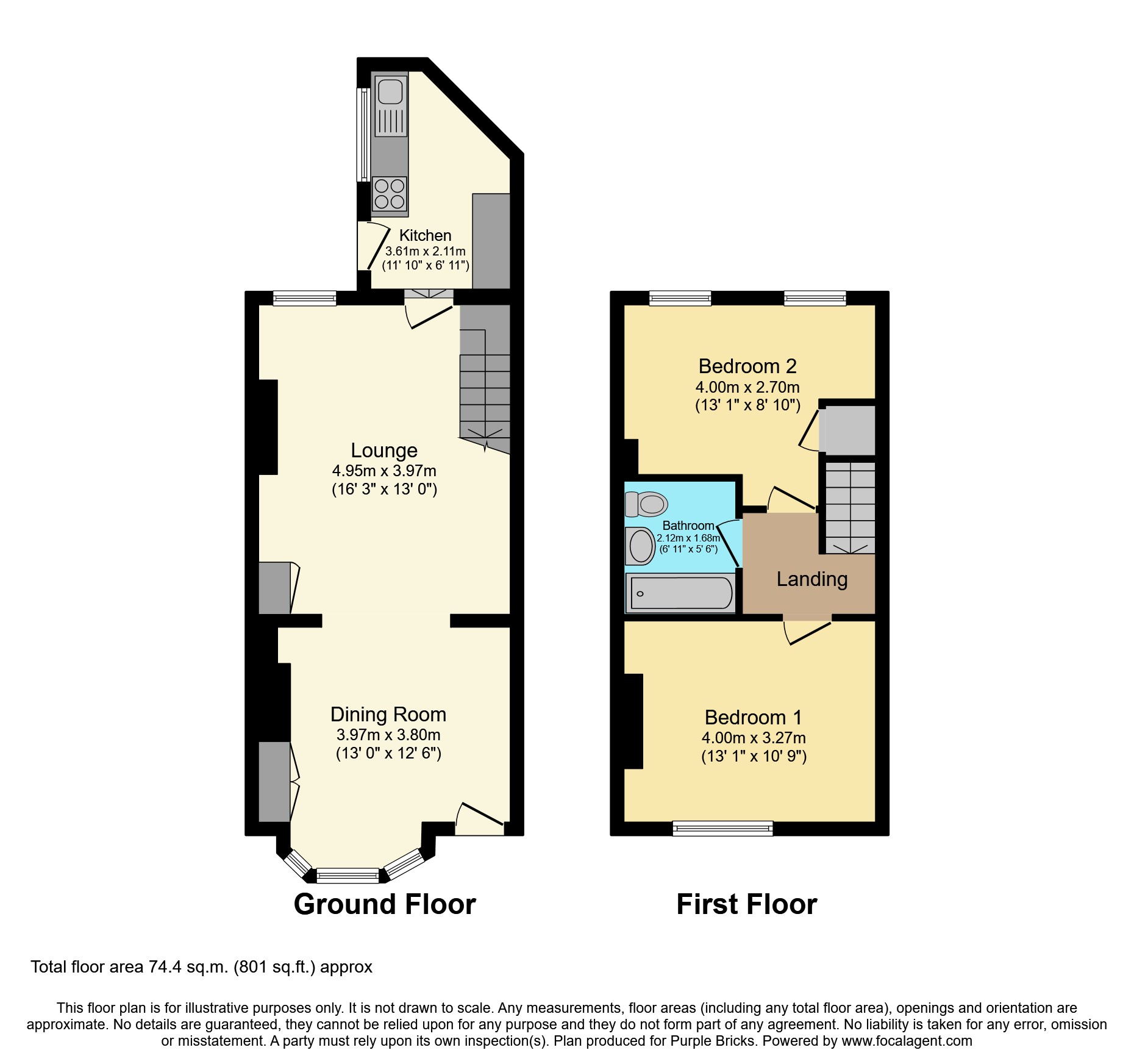 Vulcans Lane, Workington CA14, 2 bedroom terraced house for sale