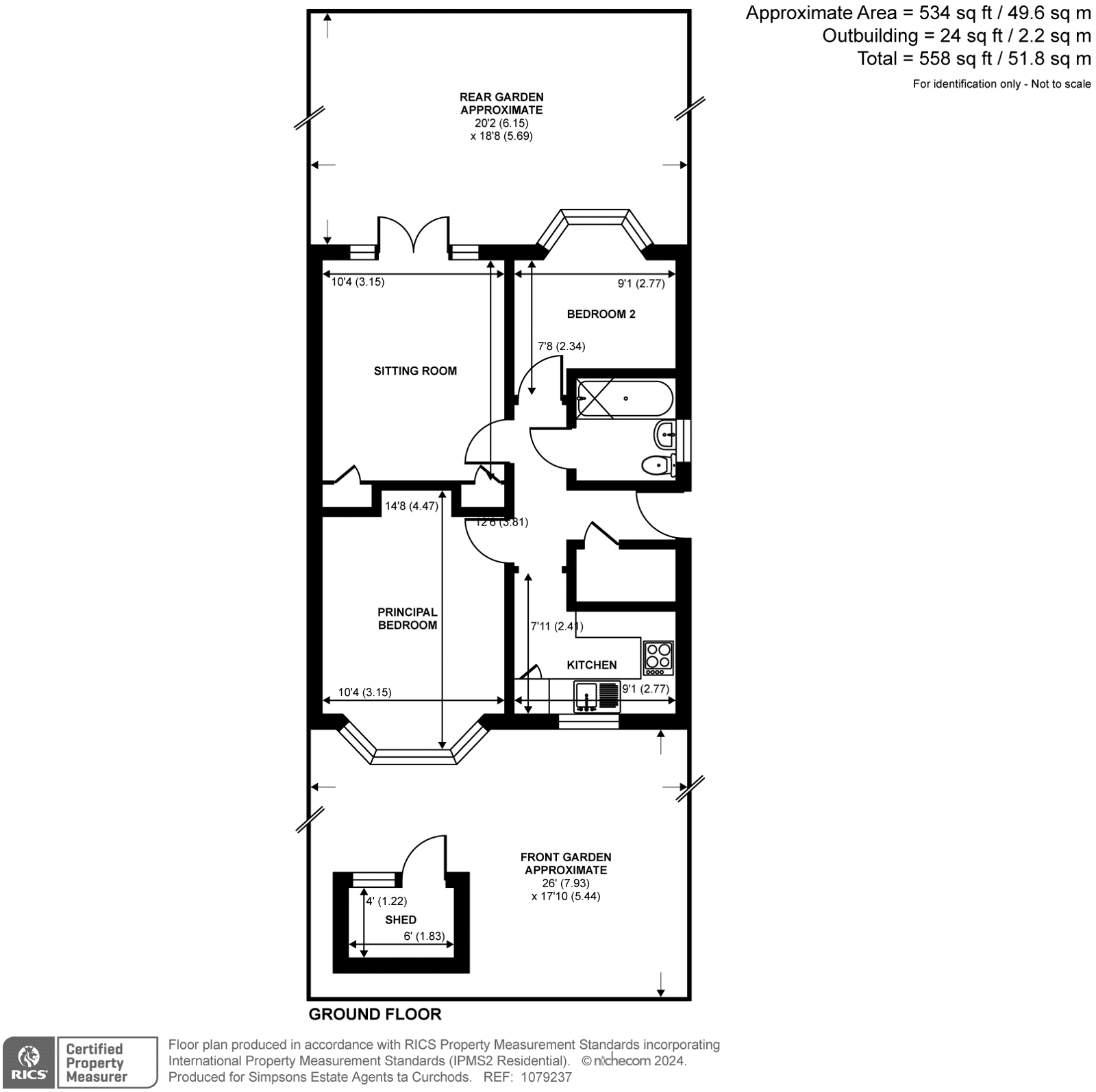 Grove Close, Kingston Upon Thames KT1, 2 bedroom flat for sale