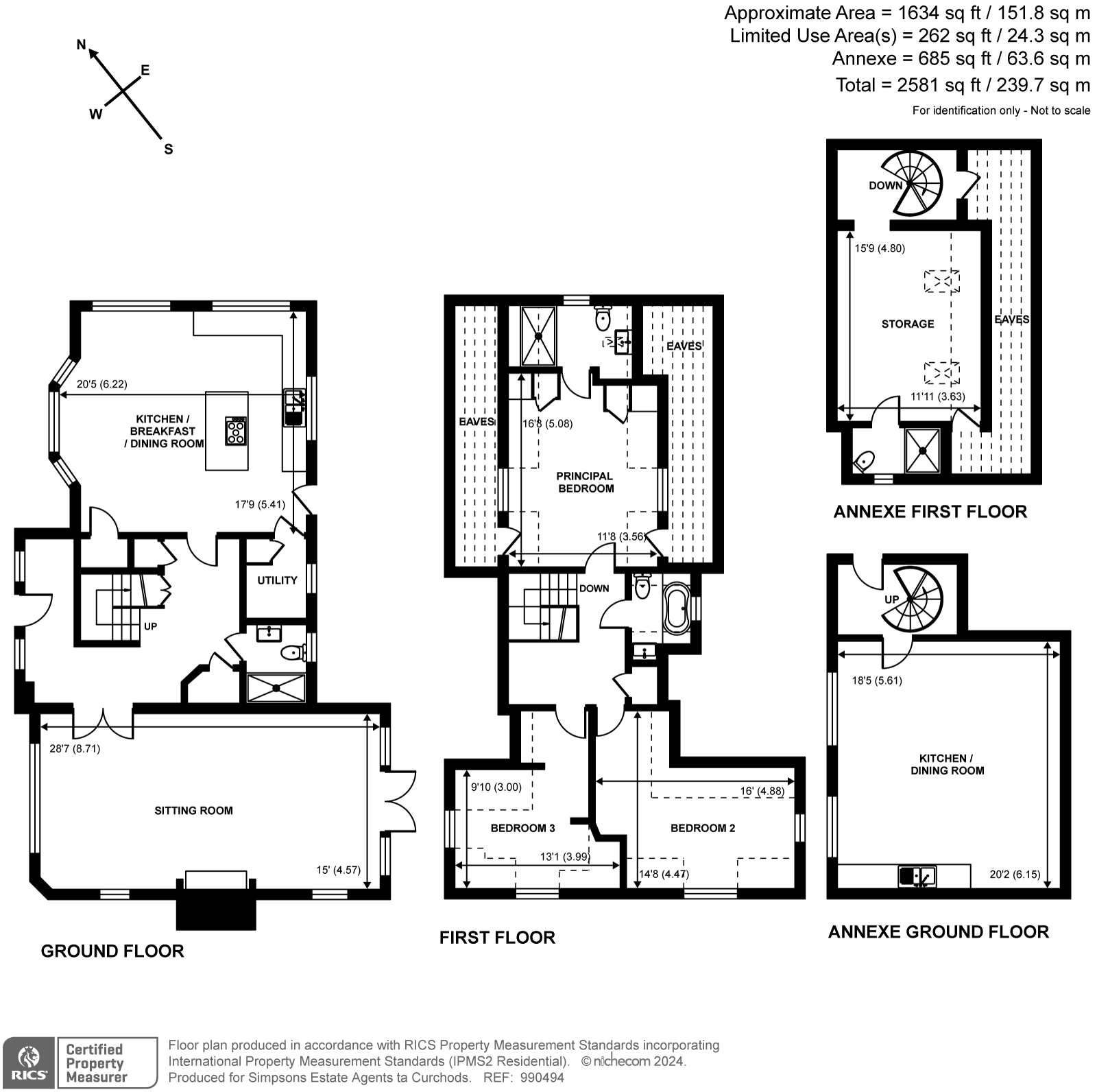 Seven Hills Road, Cobham KT11, 3 bedroom detached house for sale