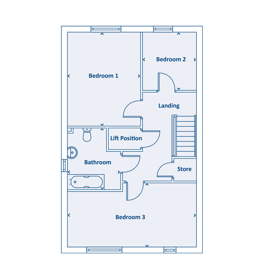 "The Loxley" at Manor Park Road, Sheffield S2, 3 bedroom semidetached
