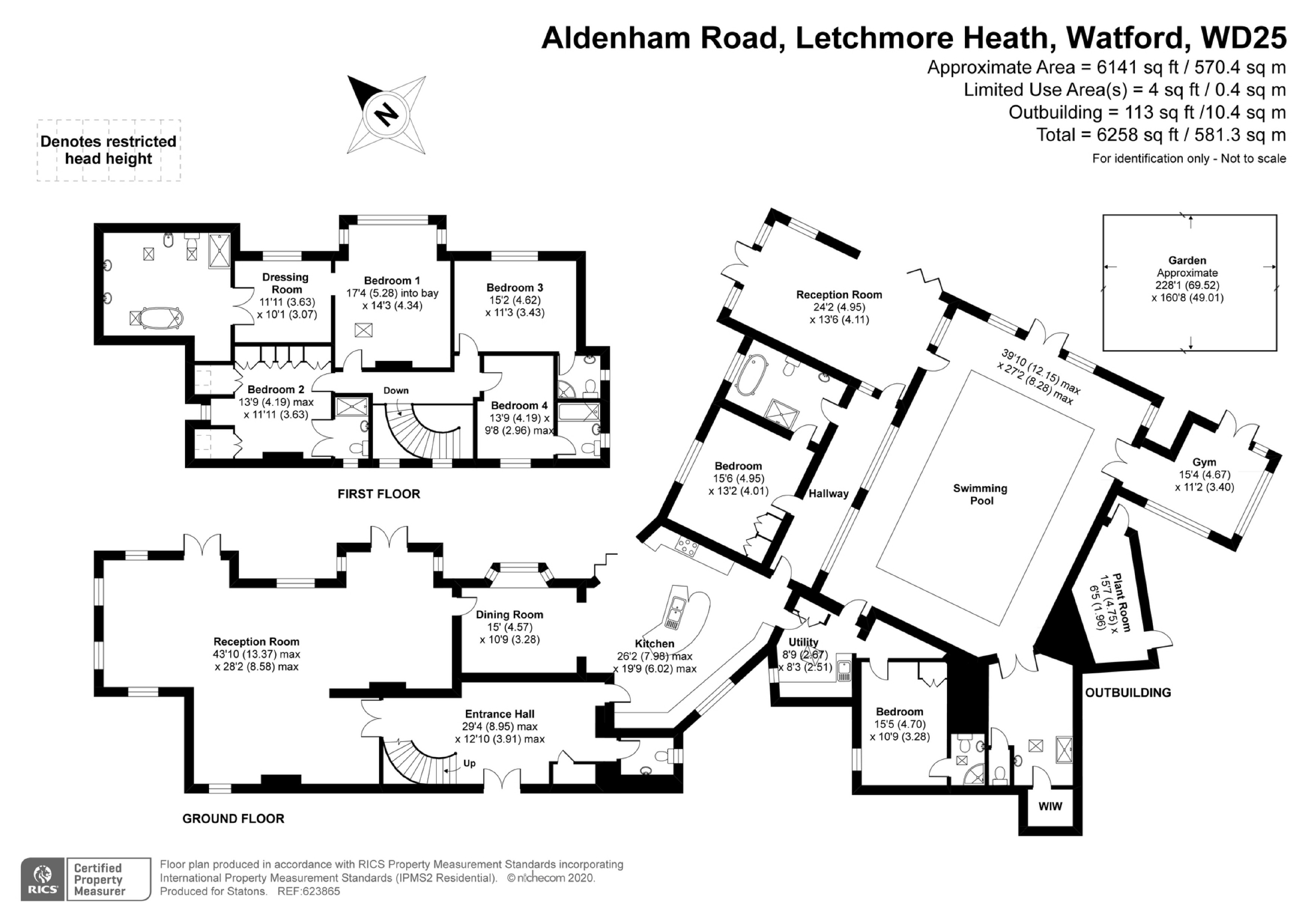 6 bed detached house for sale in Aldenham Road, Letchmore Heath