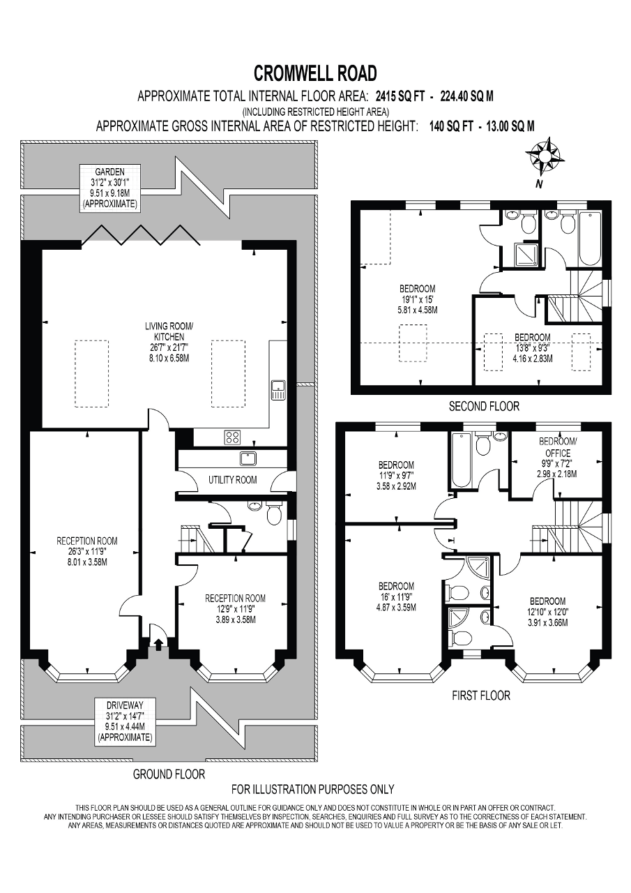Cromwell Road, Wimbledon, London SW19, 6 bedroom semidetached house