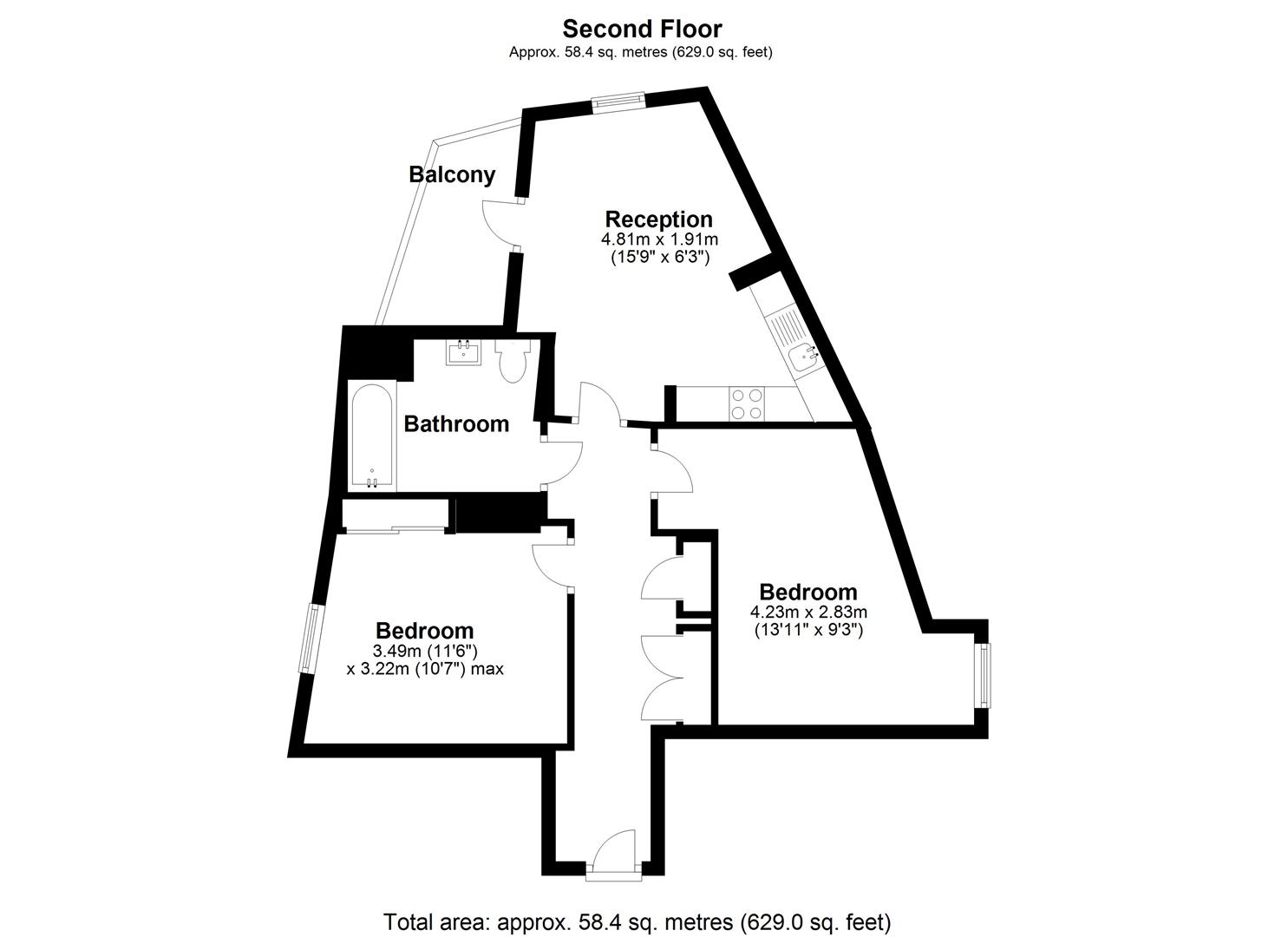 Place, West Drayton UB7, 2 bedroom flat to rent 61431989