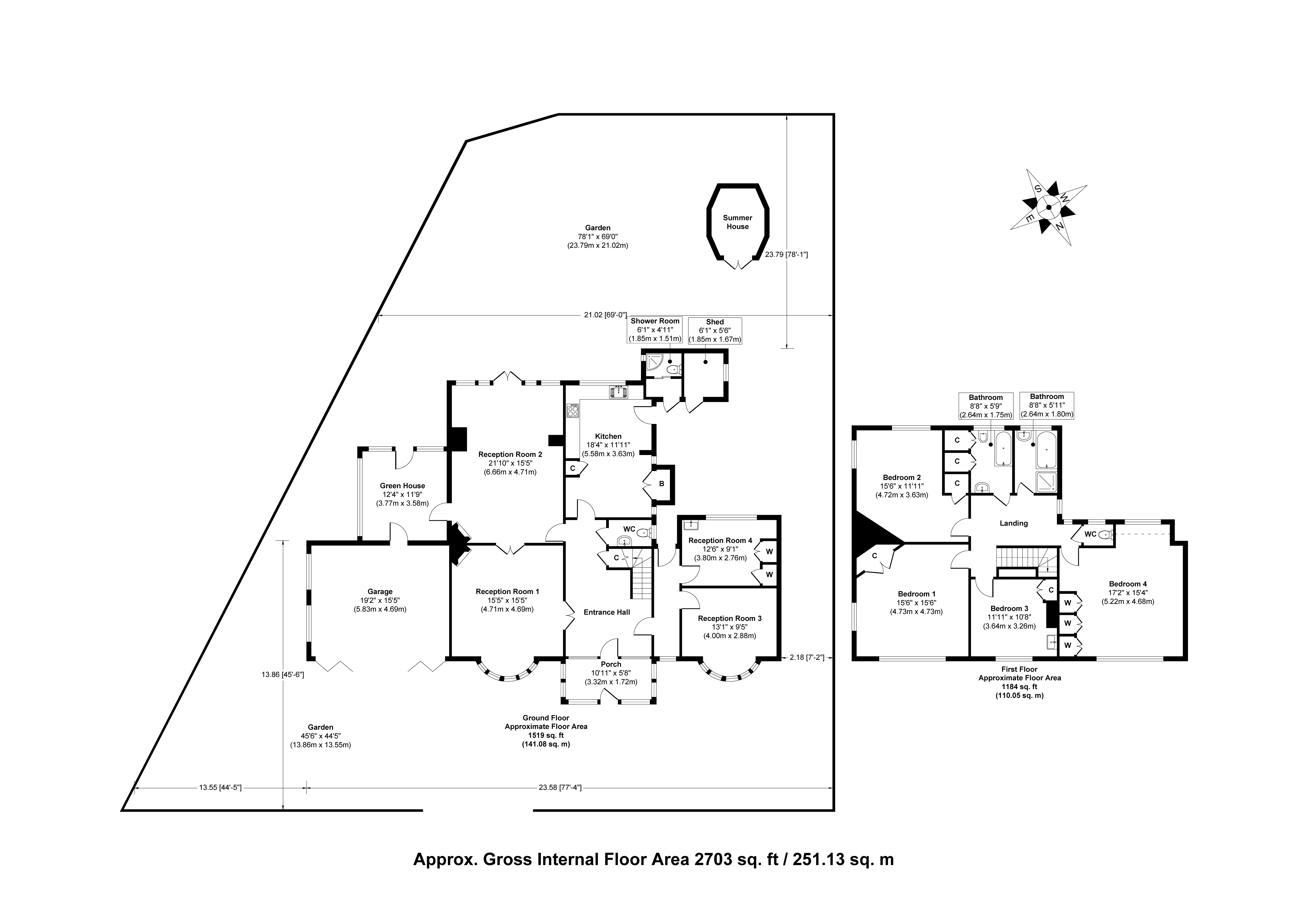 Walpole Gardens, Twickenham TW2, 4 bedroom detached house for sale