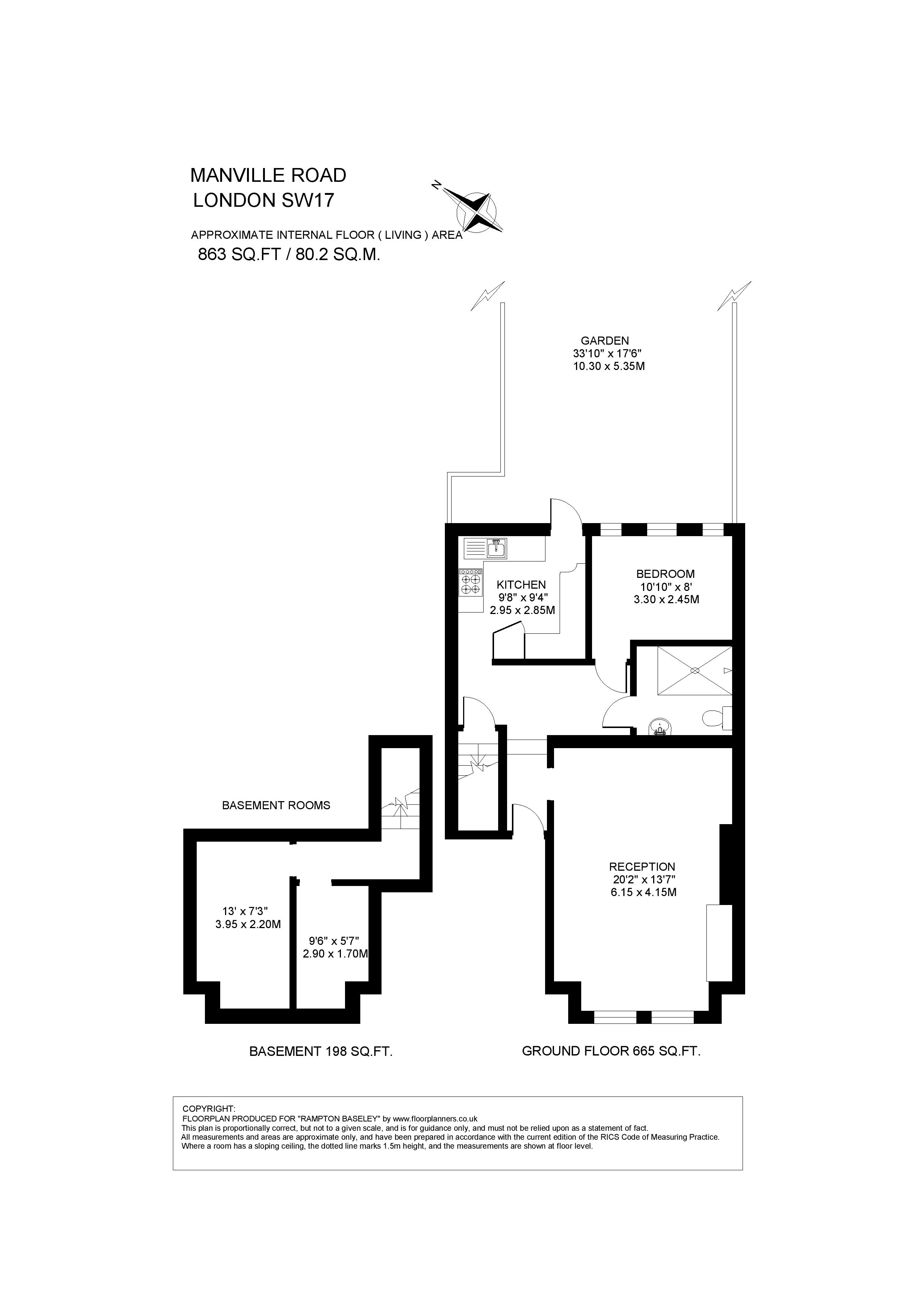 Manville Road, London SW17, 1 bedroom flat for sale 61876753