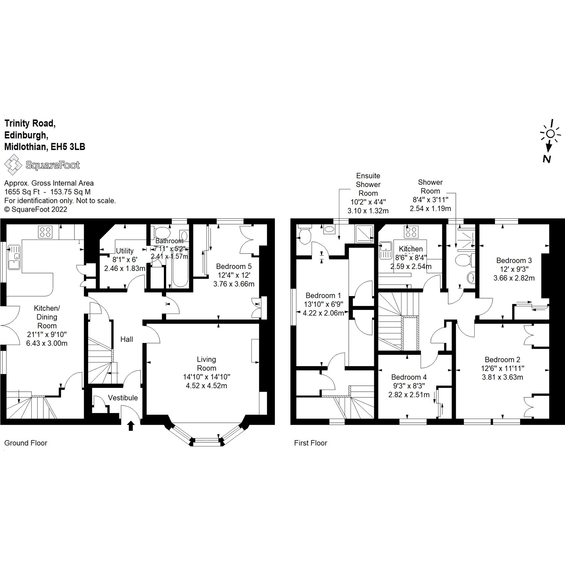 West Cliff, Trinity Road, Trinity, Edinburgh EH5, 5 bedroom property