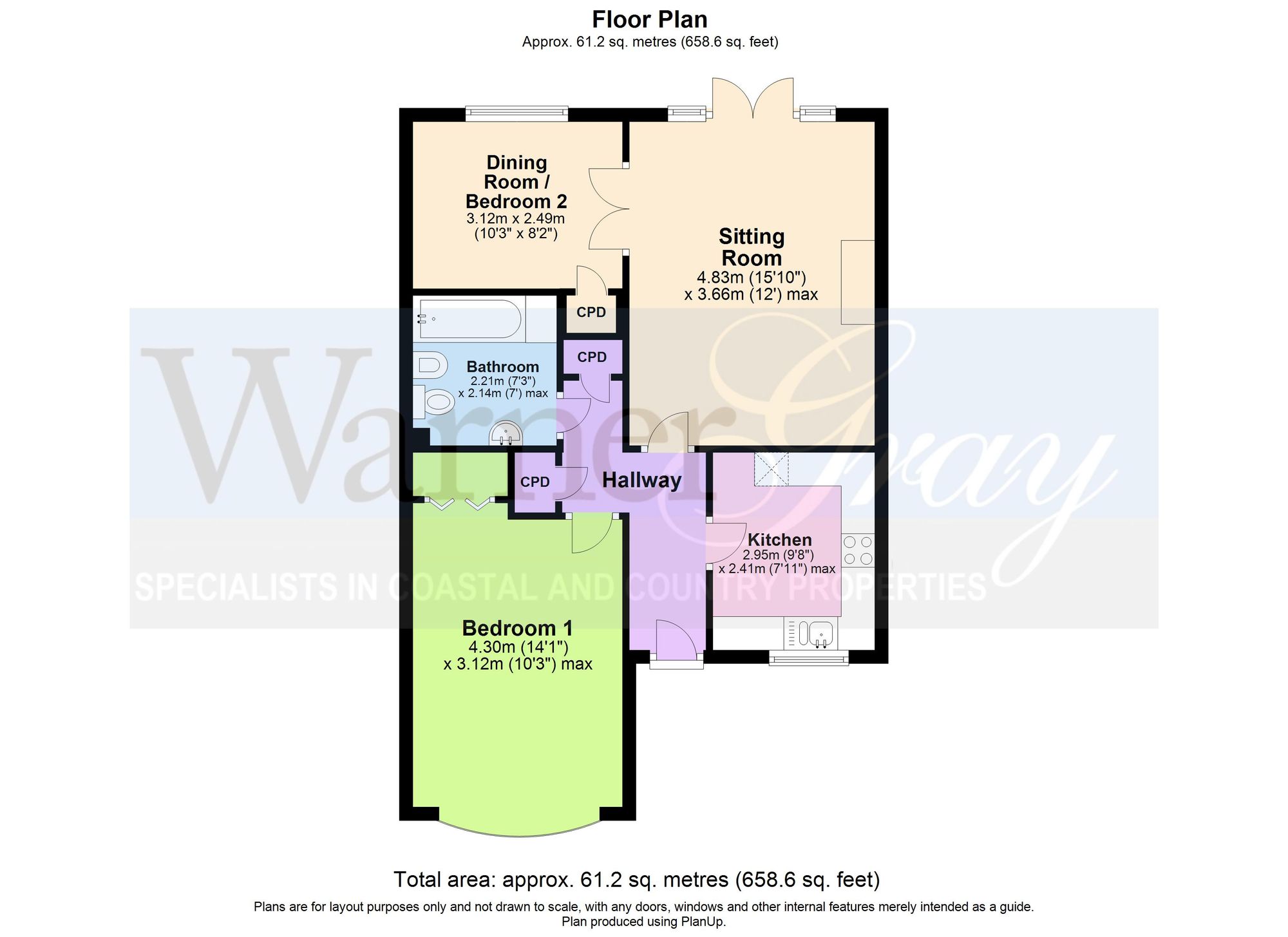 Hales Close TN30, 2 bedroom terraced bungalow for sale 62241927