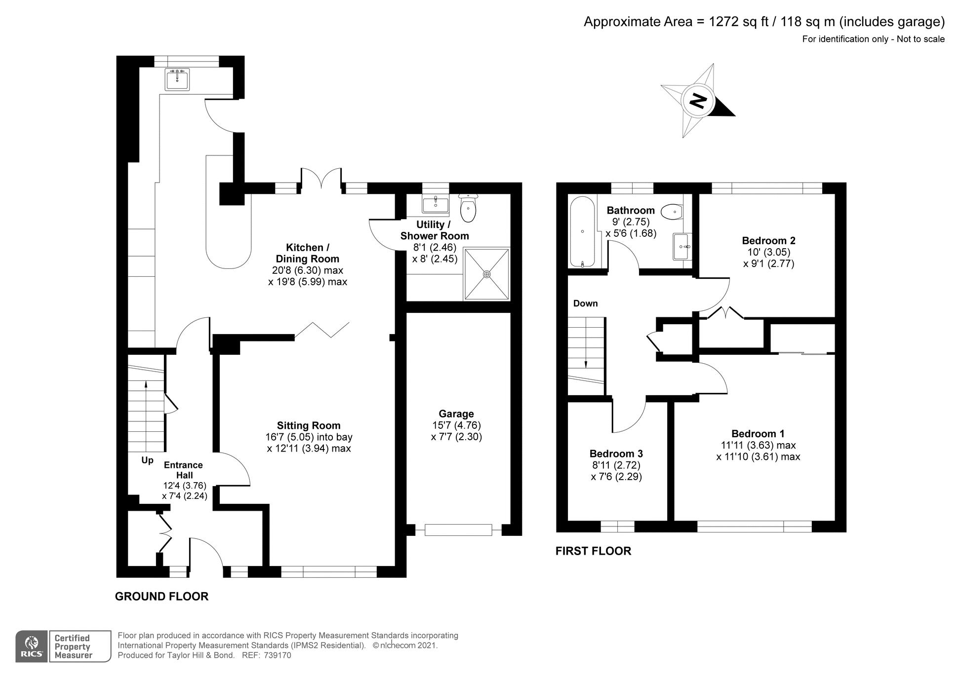 Beacon Way, Park Gate, Southampton SO31, 3 bedroom semidetached house