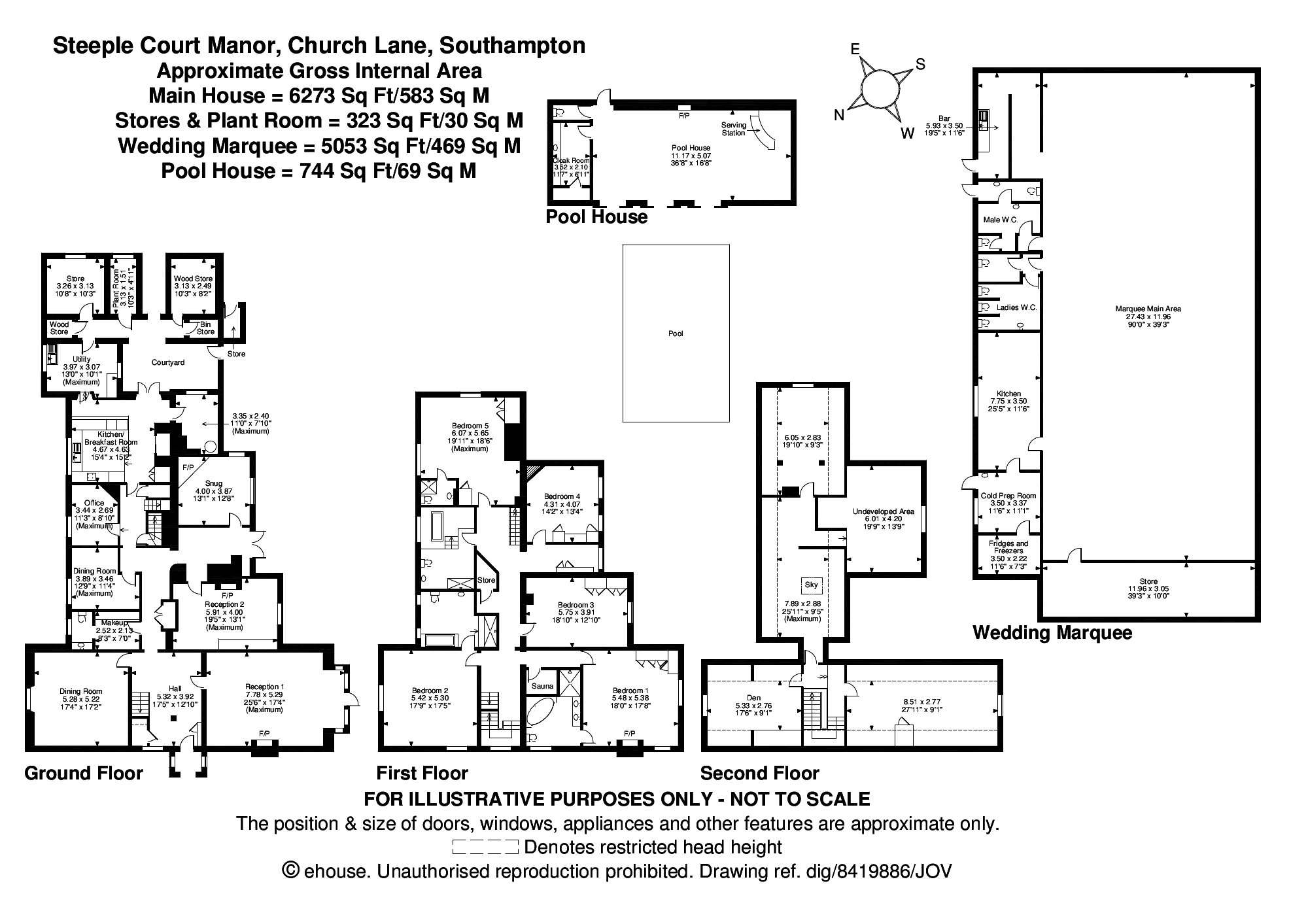 Church Lane, Botley, Southampton SO30, 5 bedroom detached house for