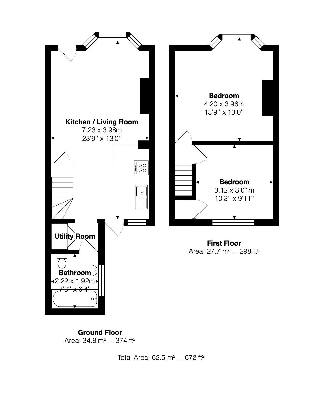 Hanover Terrace, Hanover, Brighton BN2, 2 bedroom terraced house for