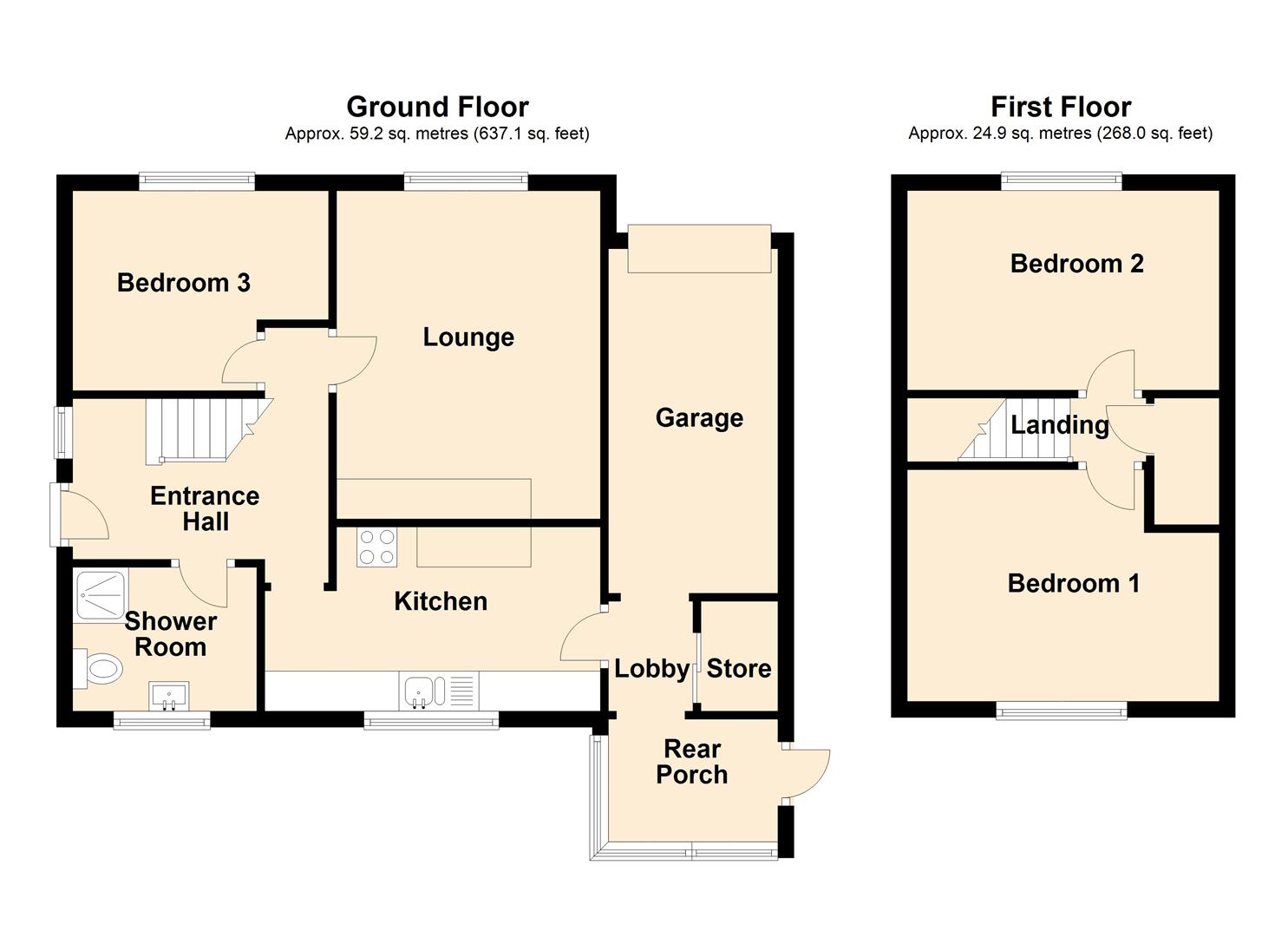 Sandringham Road, Wrexham LL11, 2 bedroom detached house for sale
