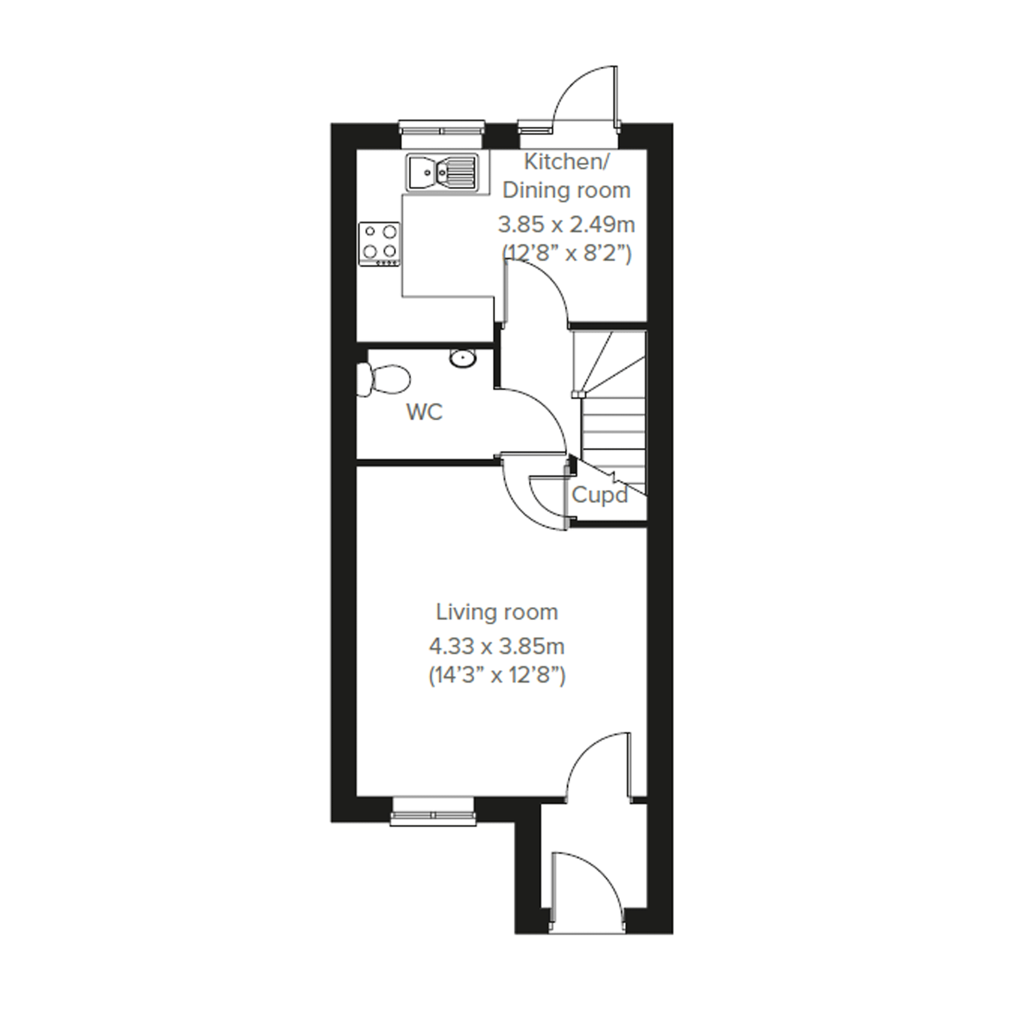 "The Saunton" at Llantrisant Road, Capel Llanilltern, Cardiff CF5, 3