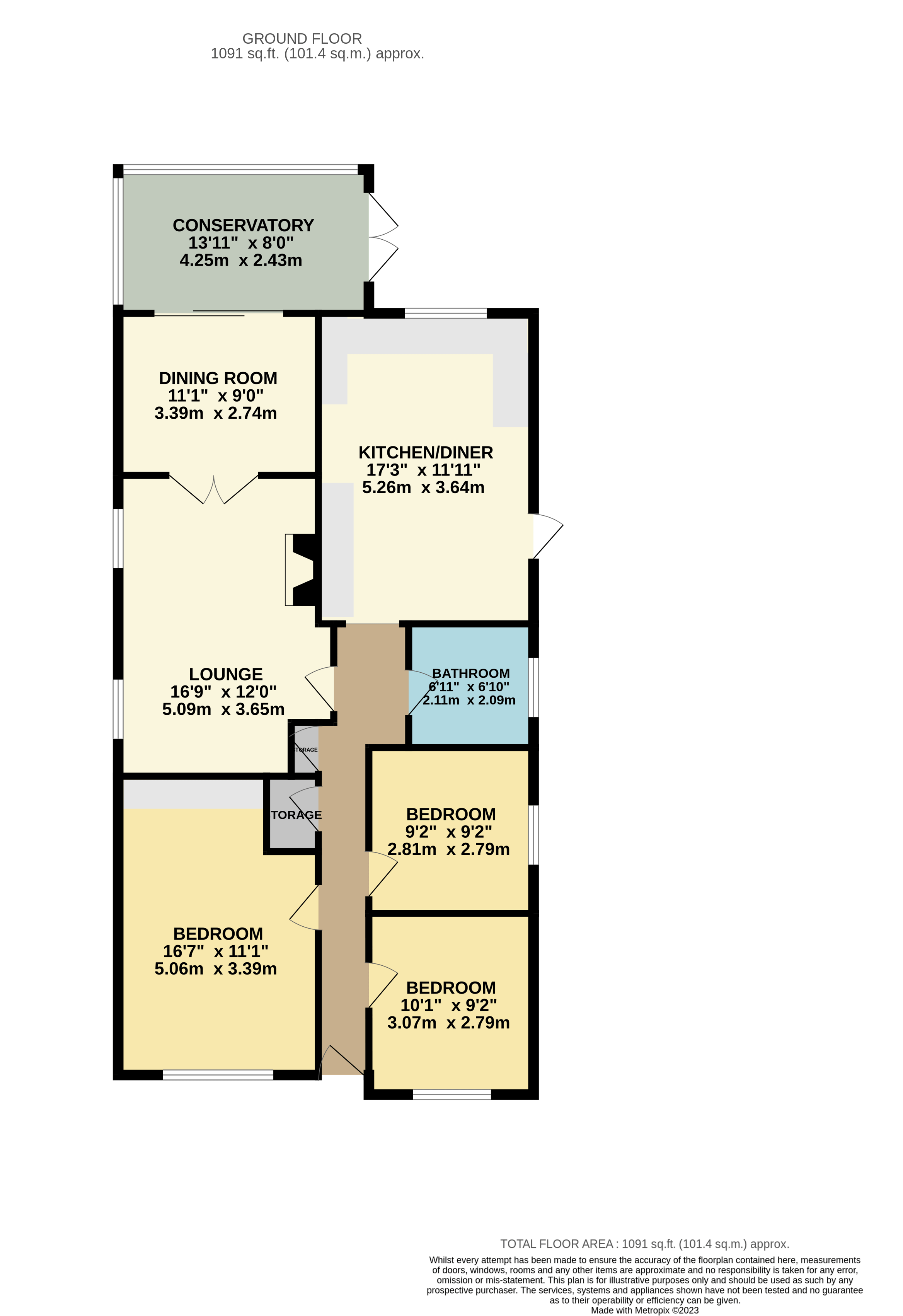 Birchall Avenue, Culcheth, Warrington, Cheshire WA3, 3 bedroom bungalow
