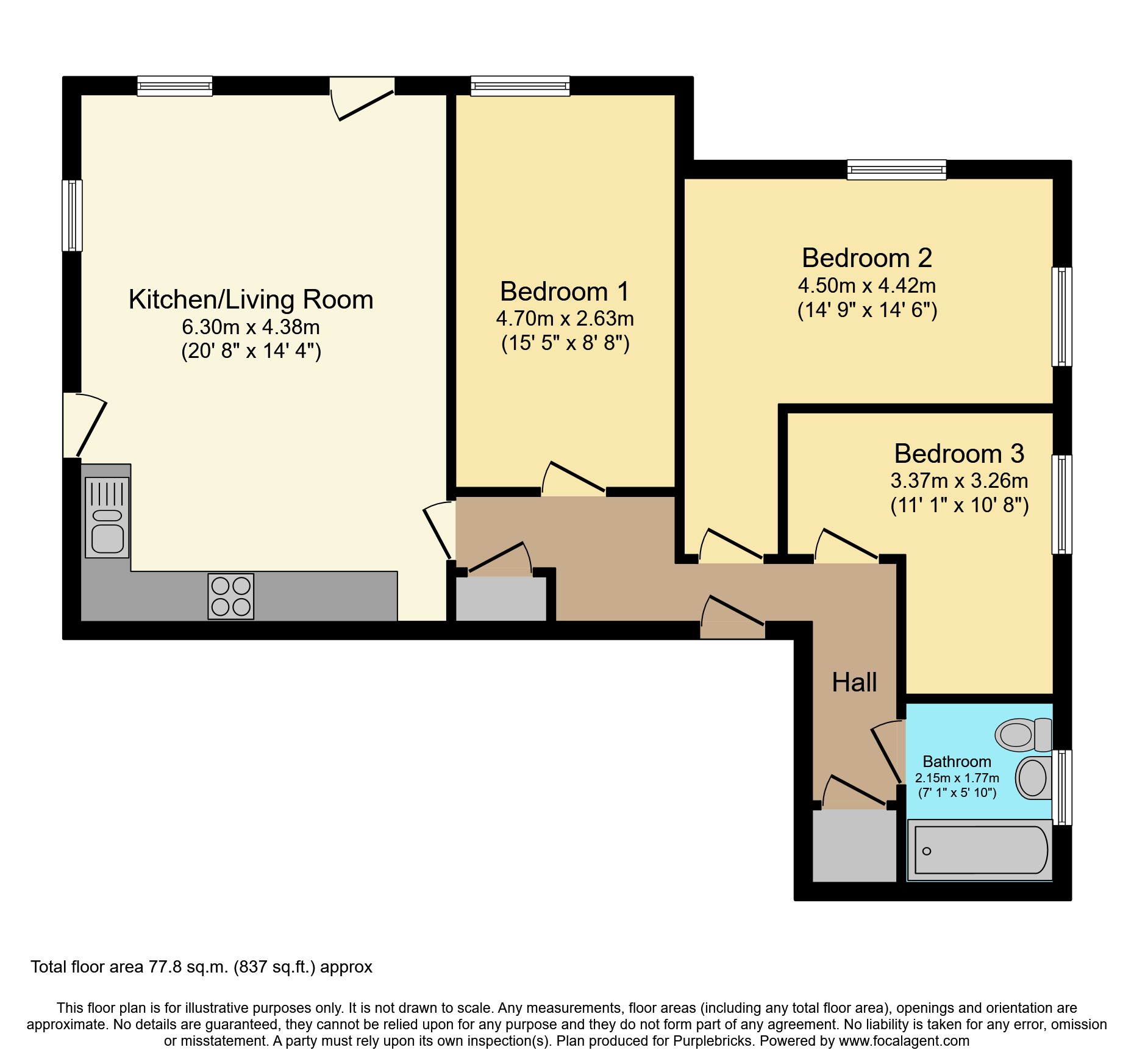 71 Holland Road, Sutton Coldfield B72, 3 bedroom flat for sale