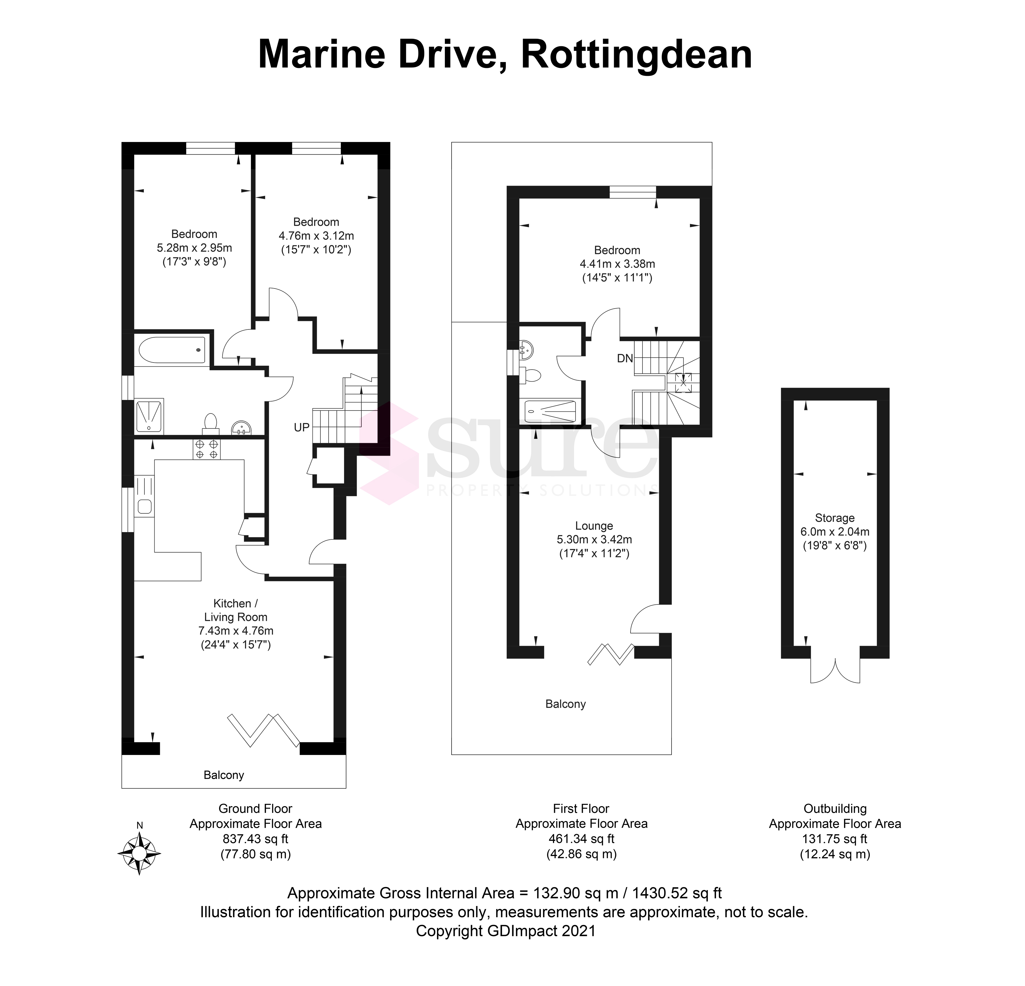 Marine Drive, Rottingdean, Brighton BN2, 3 bedroom penthouse for sale 61940371 PrimeLocation