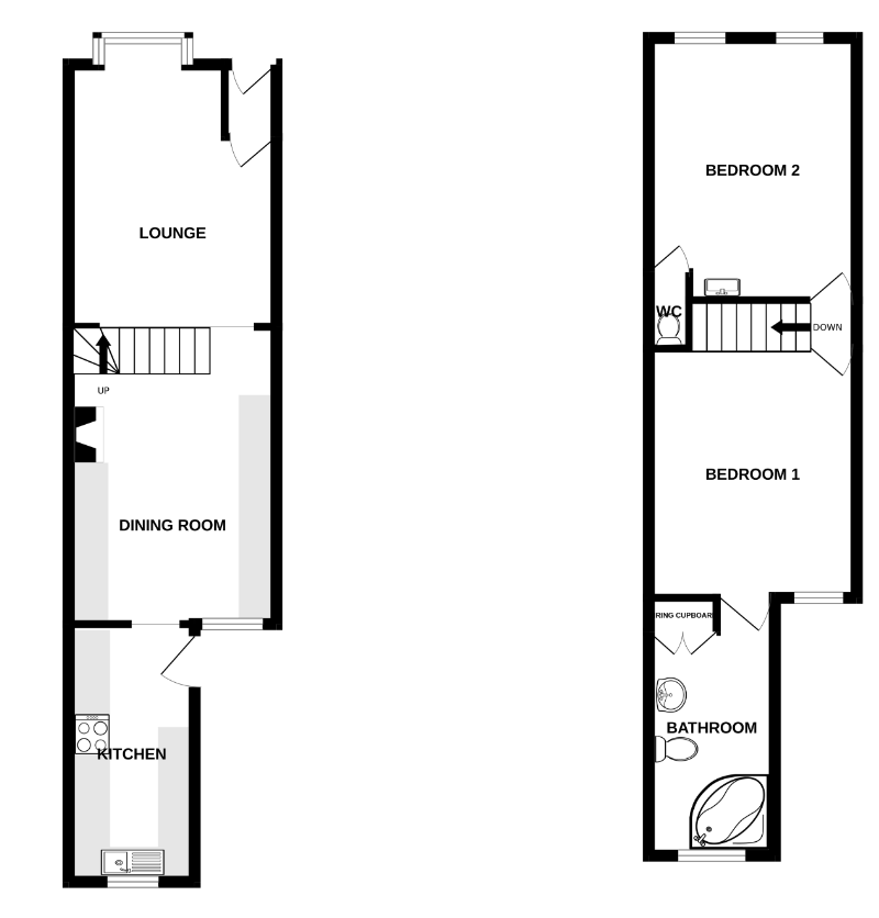 Waterworks Road, Tollesbury, Maldon CM9, 2 bedroom terraced house for
