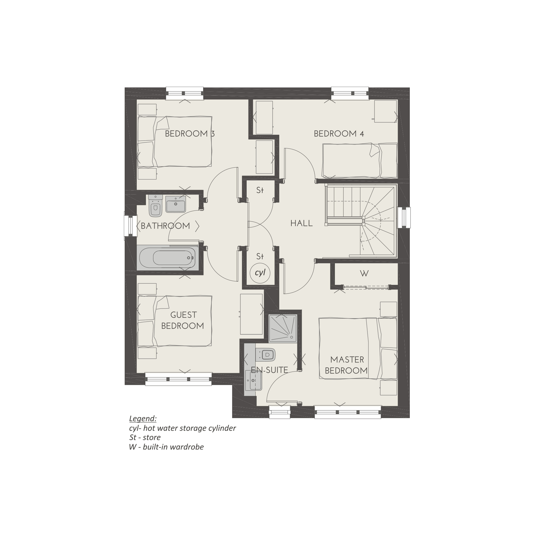 "CarltonII" at Church Road, Warton, Preston PR4, 4 bedroom detached house for sale 62241248