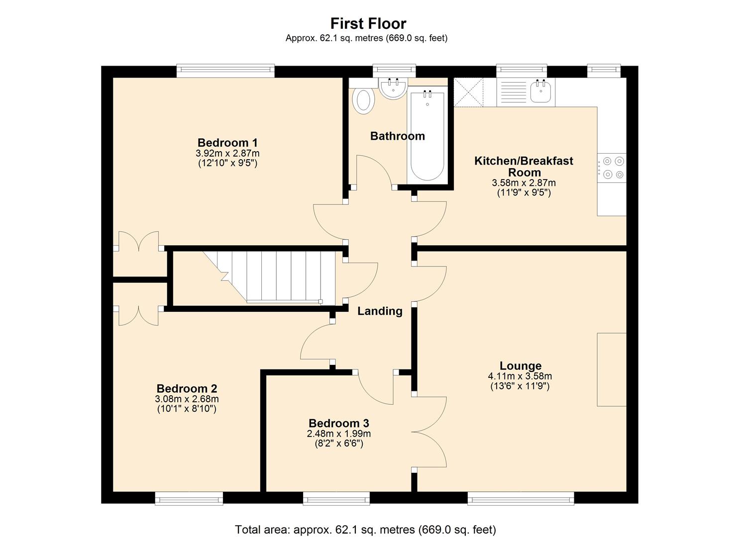 Downside Avenue, Eggbuckland, Plymouth PL6, 3 bedroom flat for sale