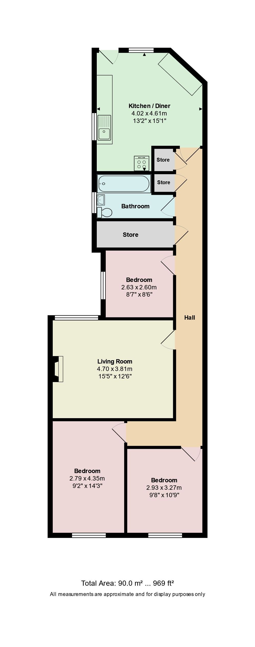 3 bed flat for sale in Tuckton Road, Bournemouth, 3Jy BH6 67754562