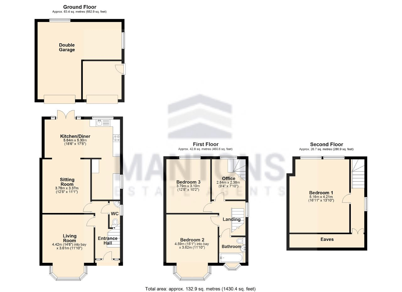 Cranleigh Gardens, Luton, Bedfordshire LU3, 3 bedroom semidetached