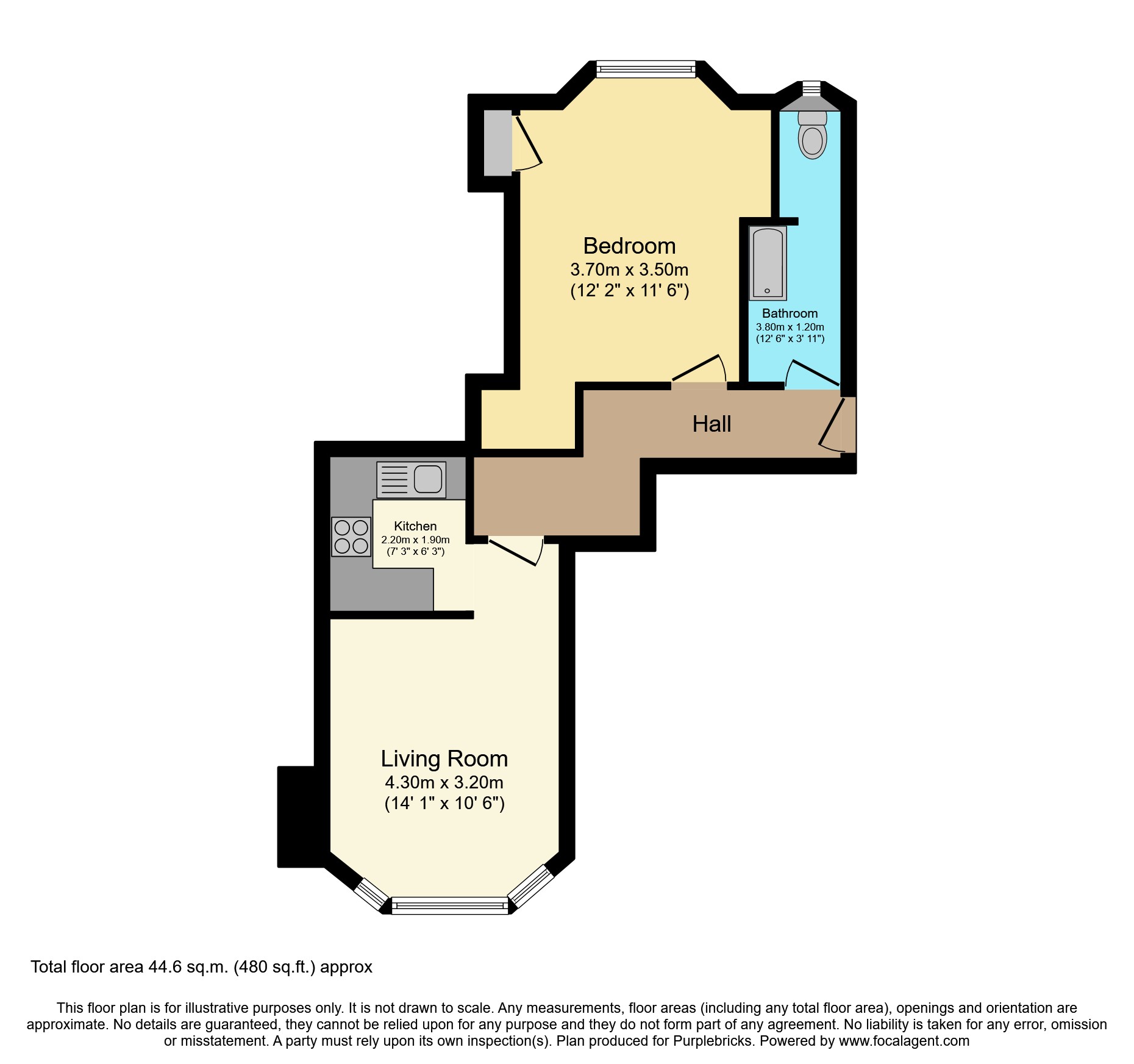 73 Old Castle Road, Glasgow G44, 1 bedroom flat for sale 61485247