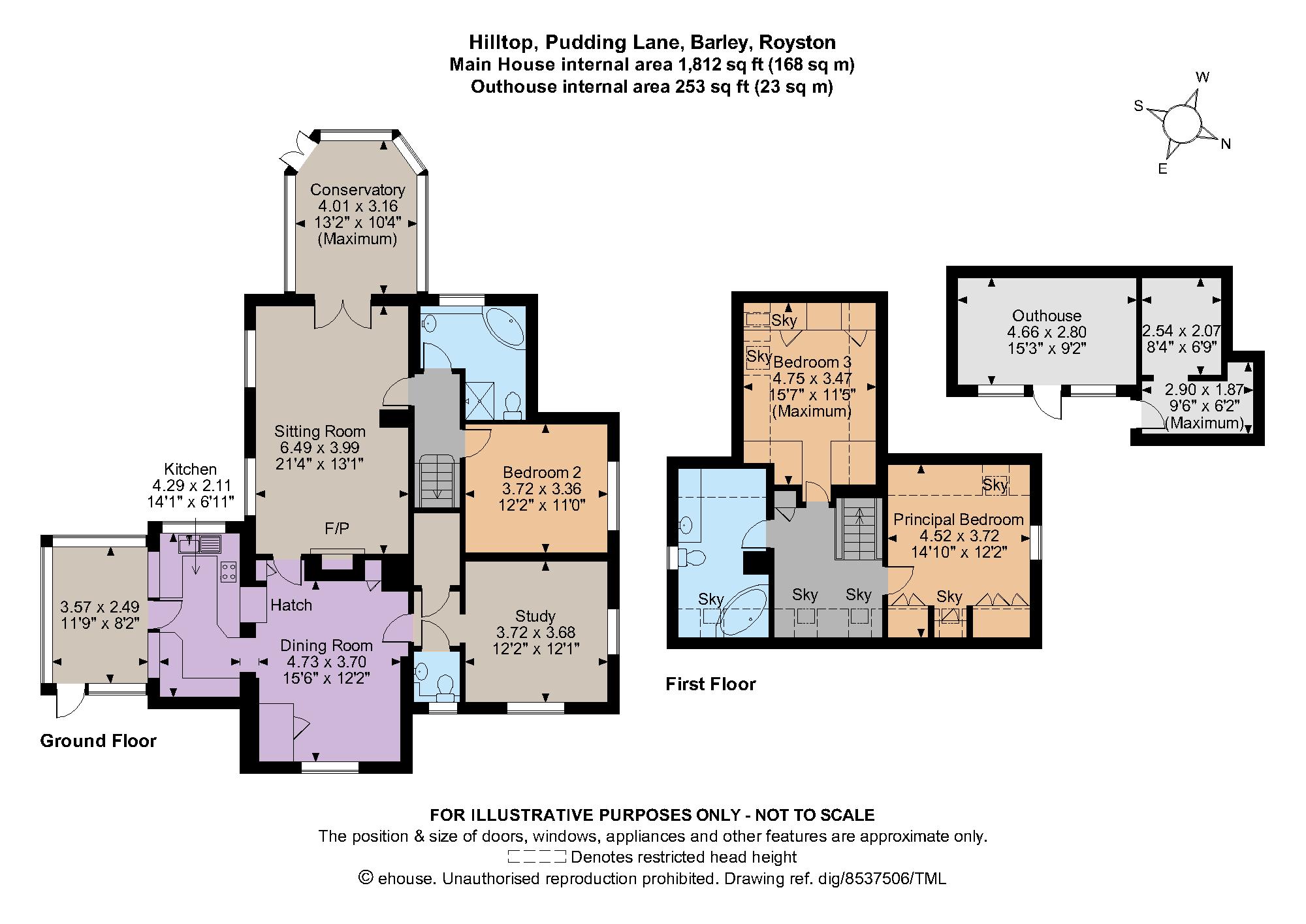 Pudding Lane, Barley, Royston, Hertfordshire SG8, 3 bedroom bungalow for sale 64032040