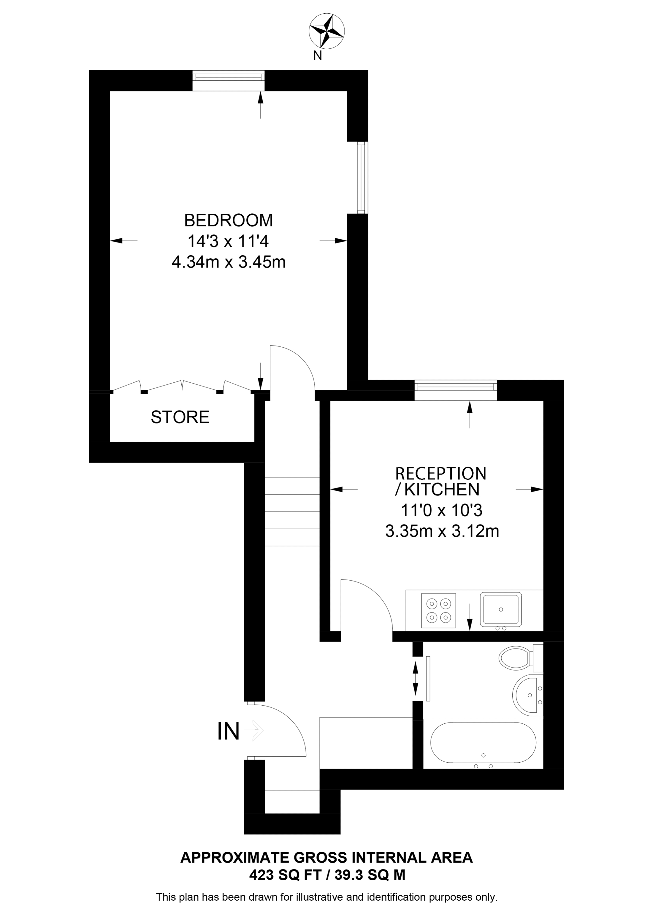 Nevern Square, Earls Court, London SW5, 1 bedroom flat for sale