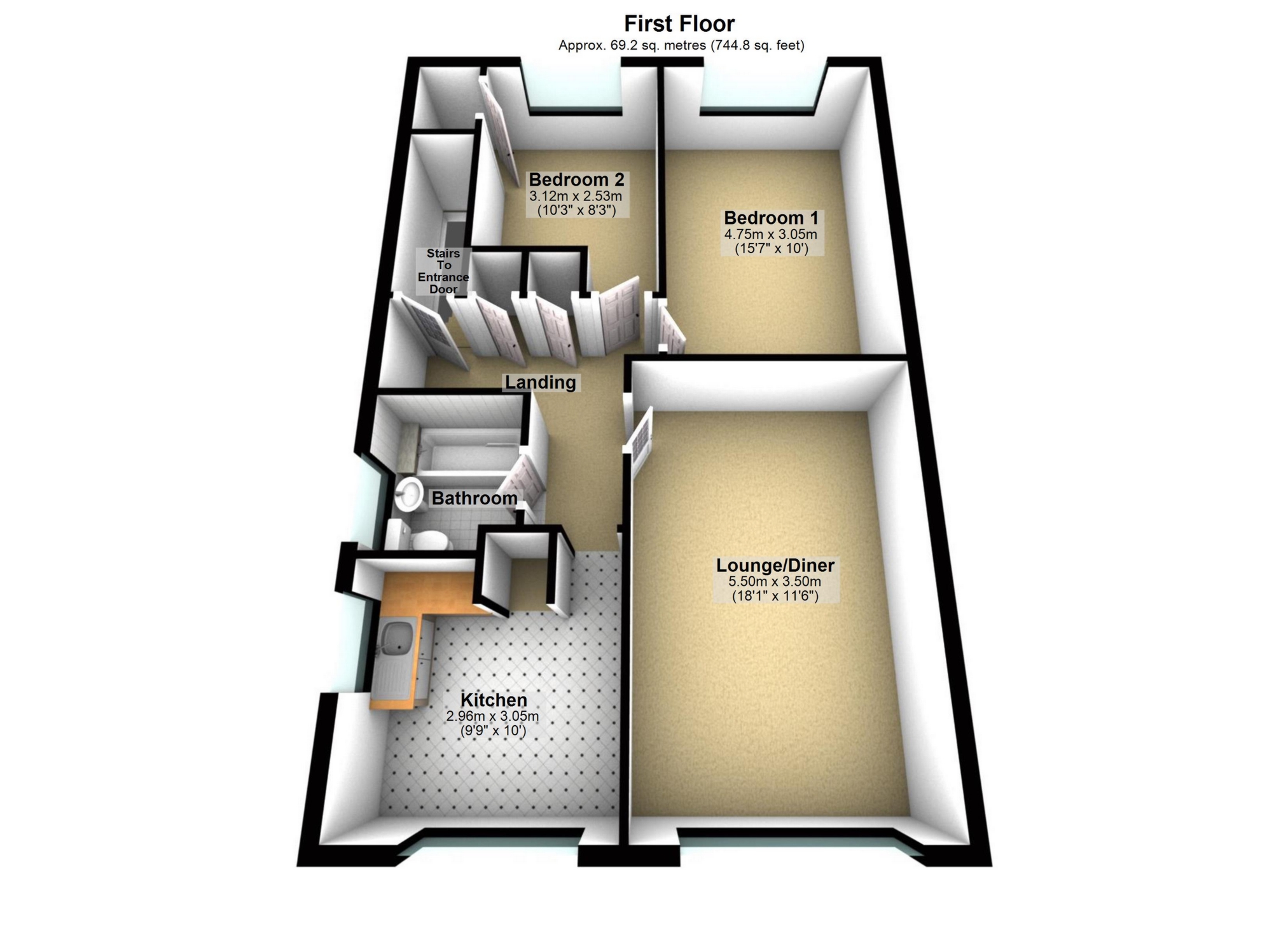 Castle Road, Whitstable CT5, 2 bedroom flat for sale 64713229