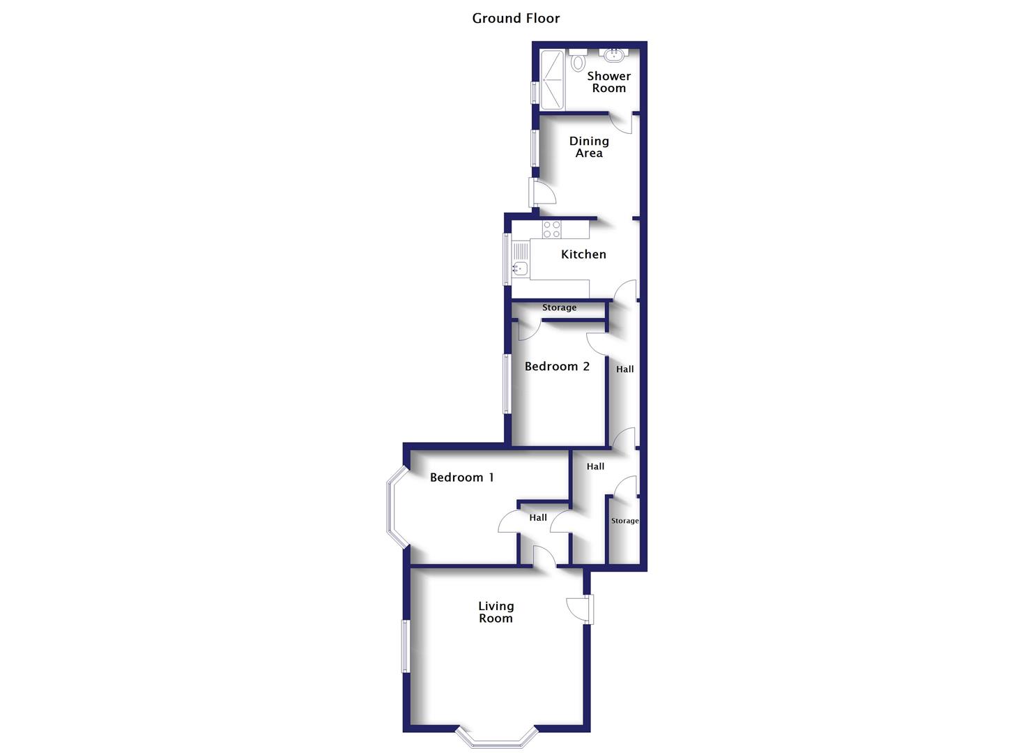 Upleatham Street, SaltburnByTheSea TS12, 2 bedroom flat for sale