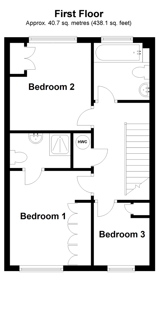 Warren Drive, Southwater, Near Horsham, West Sussex RH13, 3 bedroom