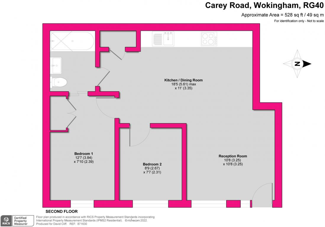 Carey Road, Wokingham RG40, 2 bedroom for sale 61911312