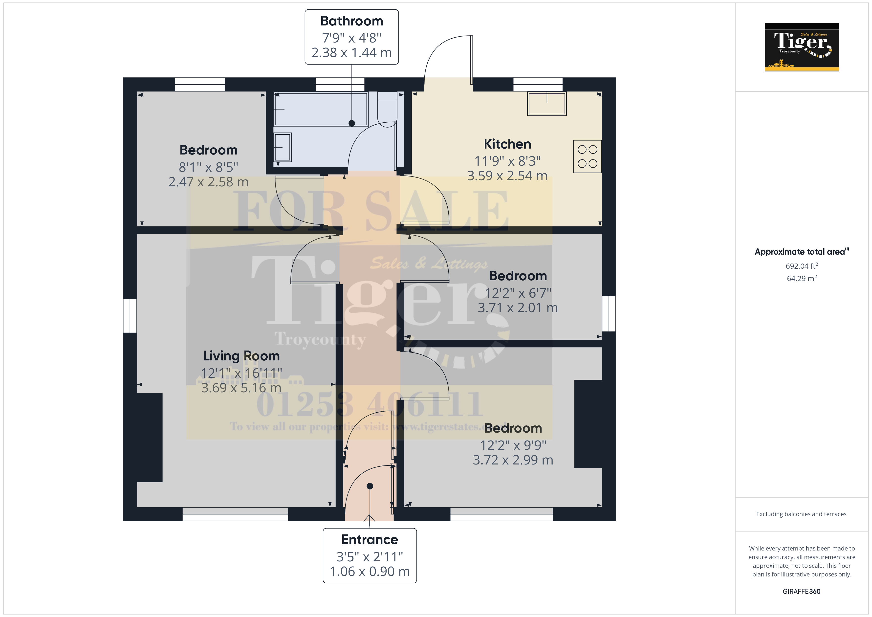 Harcourt Road, Blackpool FY4, 3 bedroom detached bungalow for sale