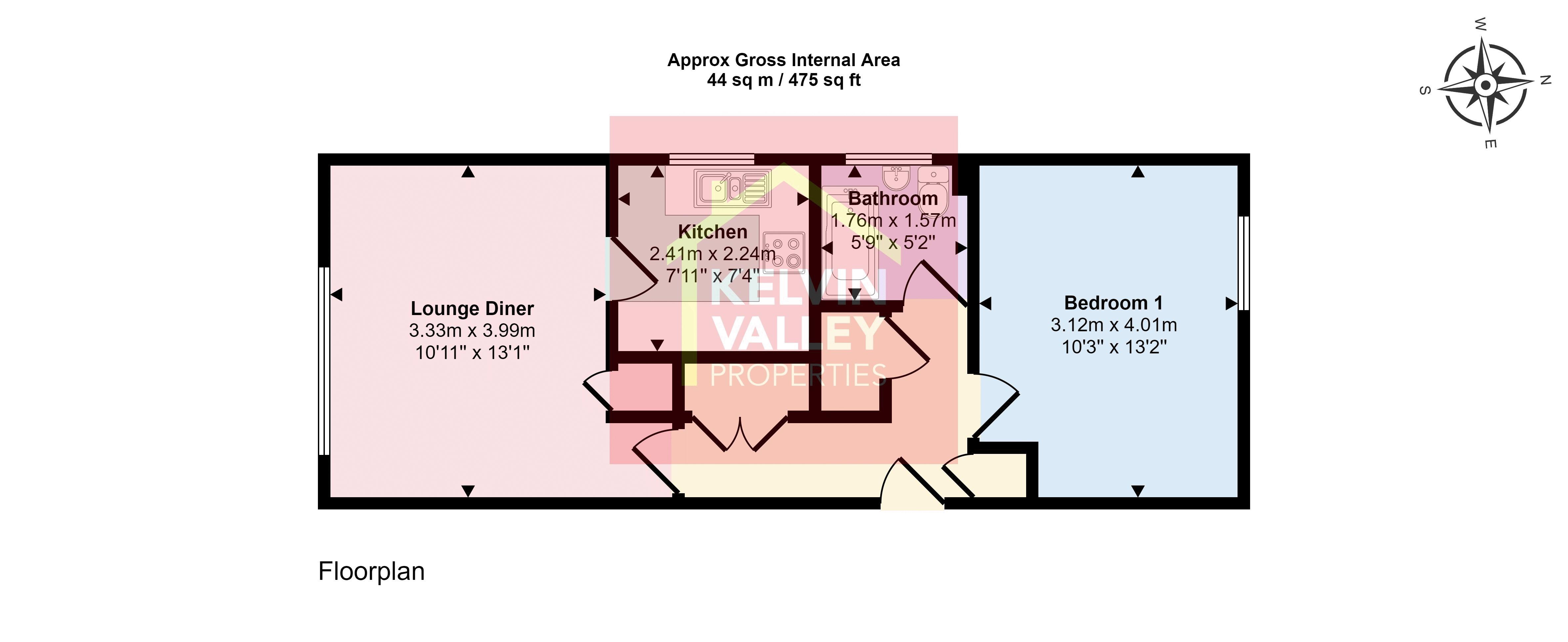 Tiree Court, Cumbernauld, Glasgow G67, 1 bedroom flat for sale