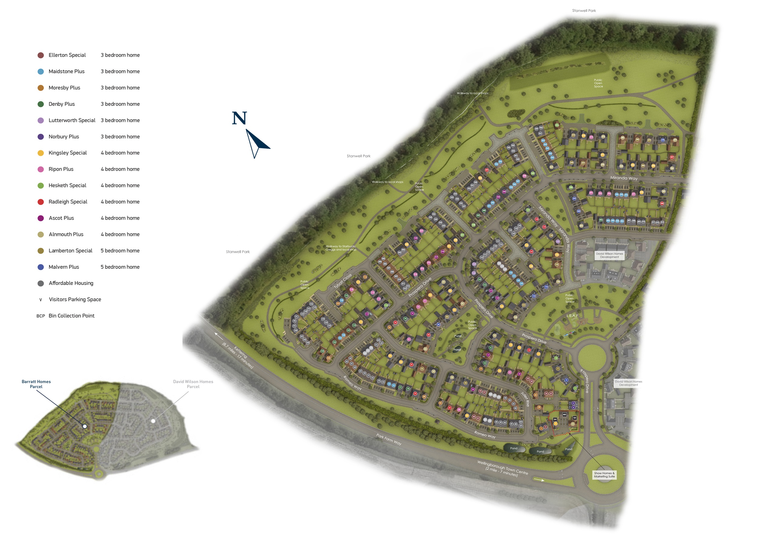 "Ascot Plus" at Prospero Drive, Wellingborough NN8, 4 bedroom detached