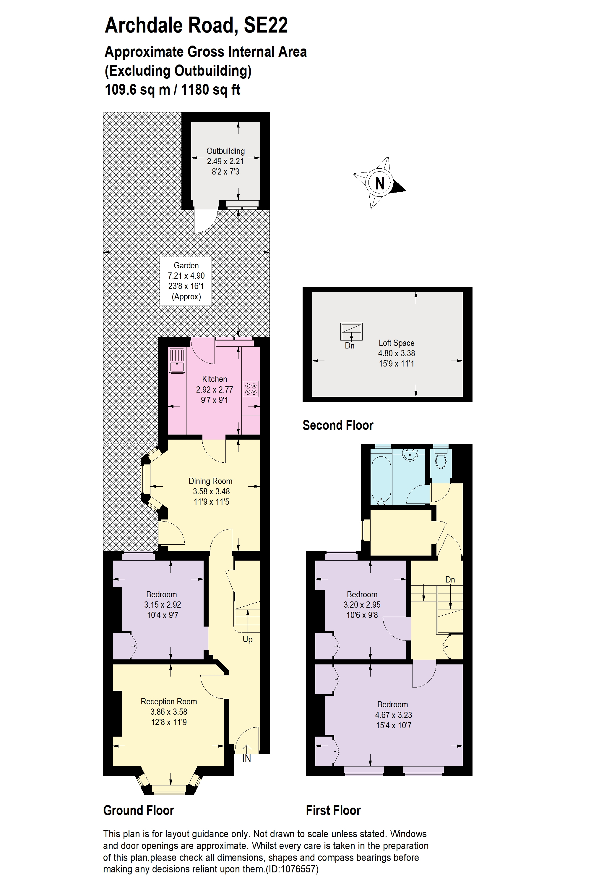 Archdale Road, London SE22, 3 bedroom terraced house for sale