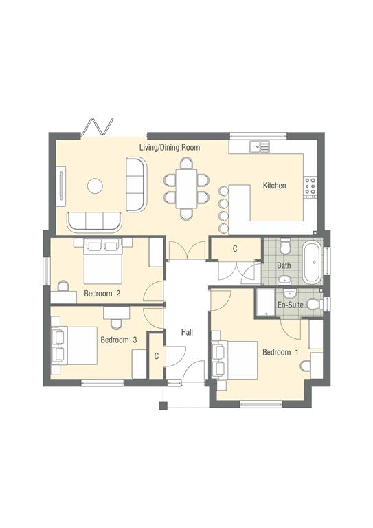 Field Mews, Frating Road, Great Bromley, Colchester CO7, 3 bedroom