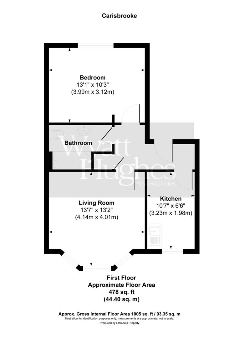 Carisbrooke Road, St. LeonardsOnSea TN38, 1 bedroom flat for sale