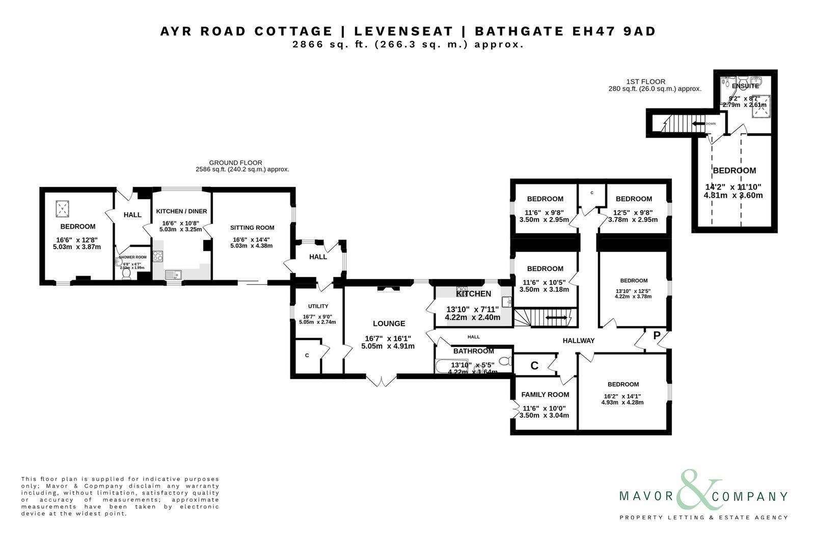 Ayr Road Cottage, Levenseat, Fauldhouse, Bathgate EH47, 7 bedroom