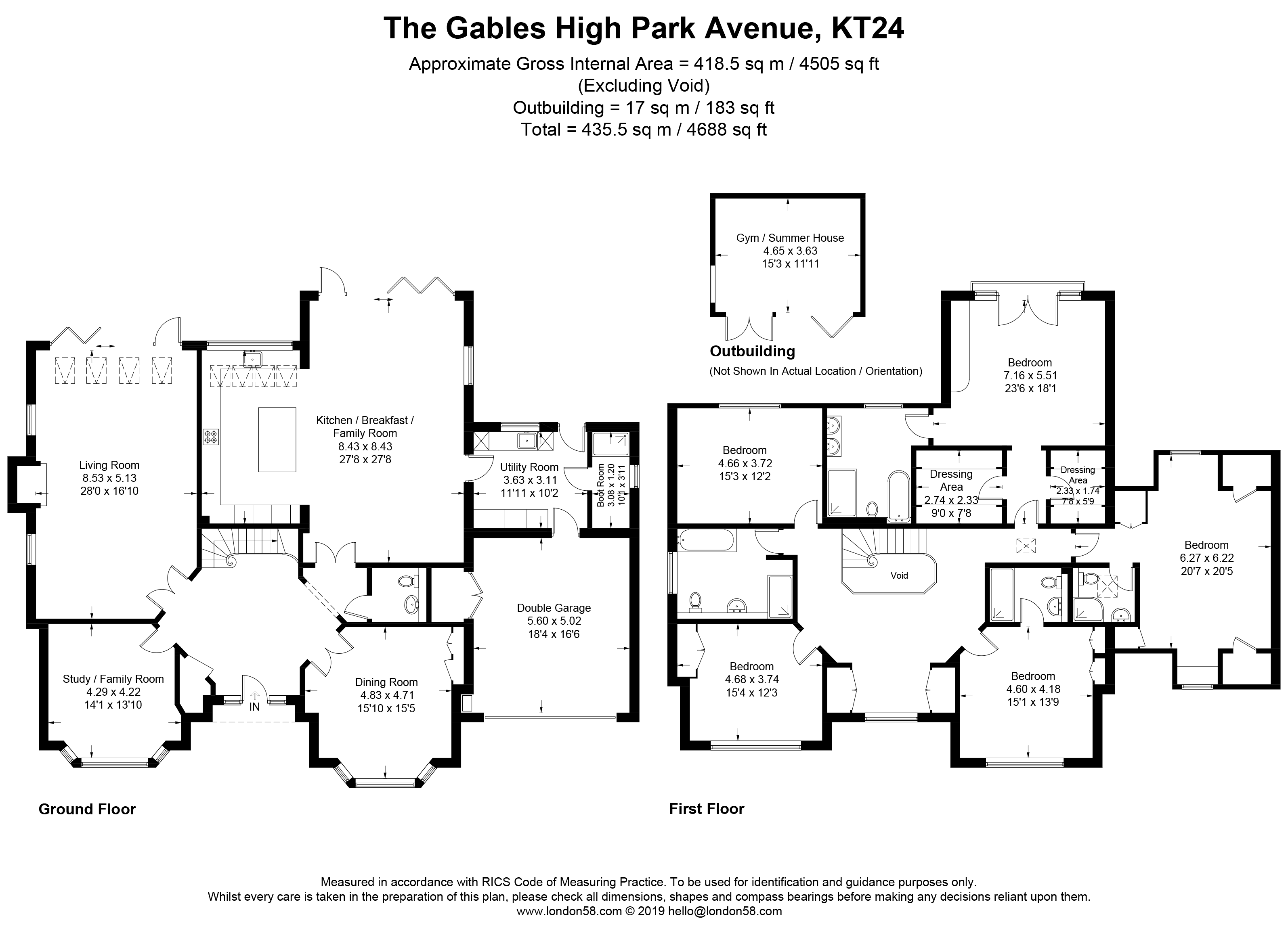 Free property report The Gables, High Park Avenue, East Horsley, KT24