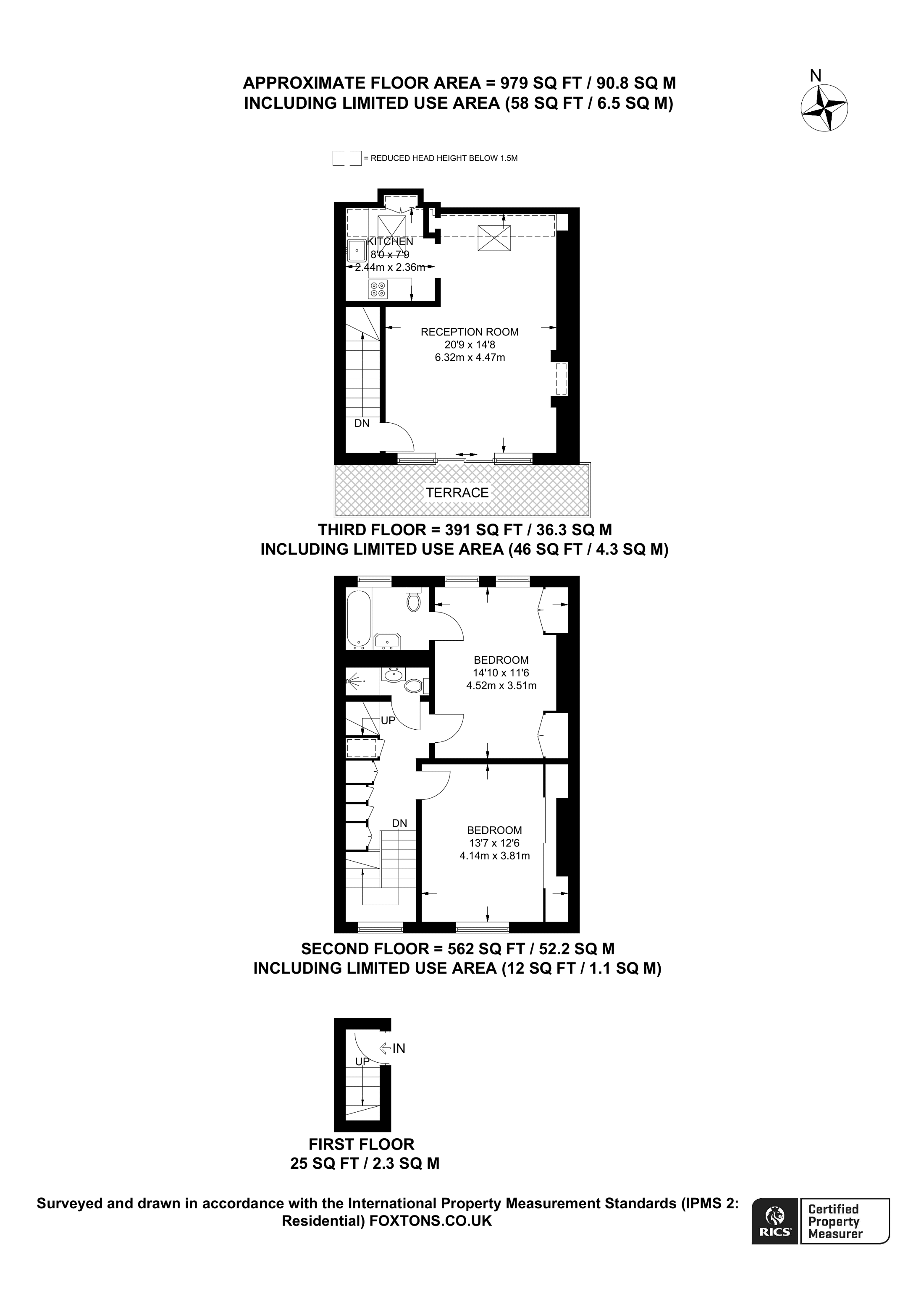 Carlingford Road, Hampstead, London NW3, 2 bedroom flat for sale