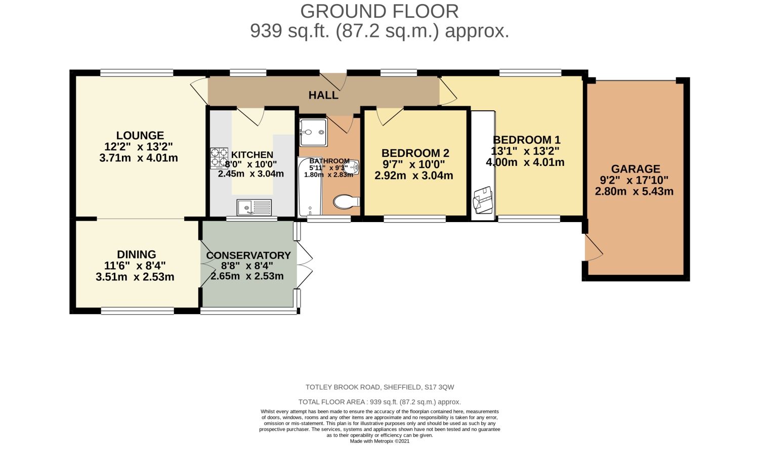 Totley Brook Road, Dore S17, 2 bedroom detached bungalow for sale