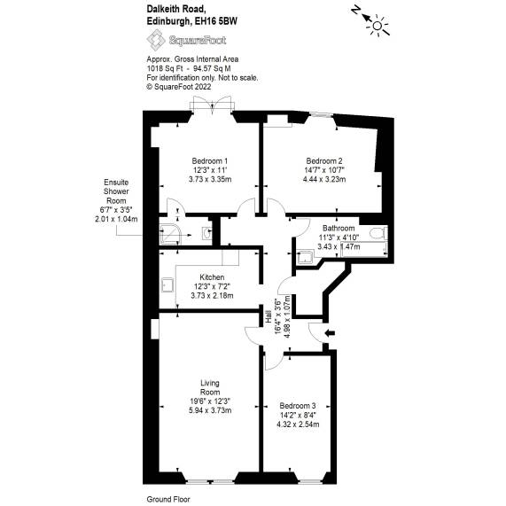 5 (Pf1) Dalkeith Road, Newington EH16, 3 bedroom flat for sale