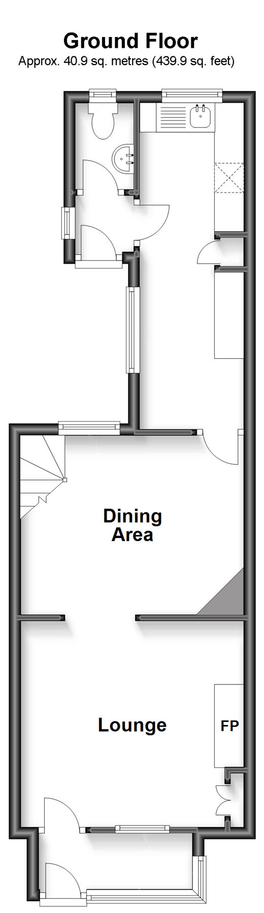 Tonbridge Road, East Peckham, Tonbridge, Kent TN12, 3 bedroom terraced house for sale 64426159