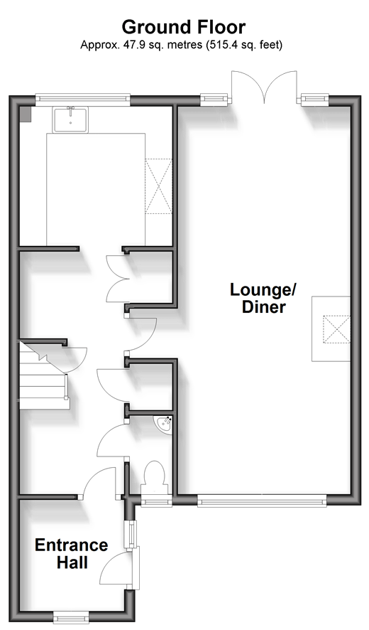 Salthouse Close, Brookland, Romney Marsh, Kent TN29, 3 bedroom semi