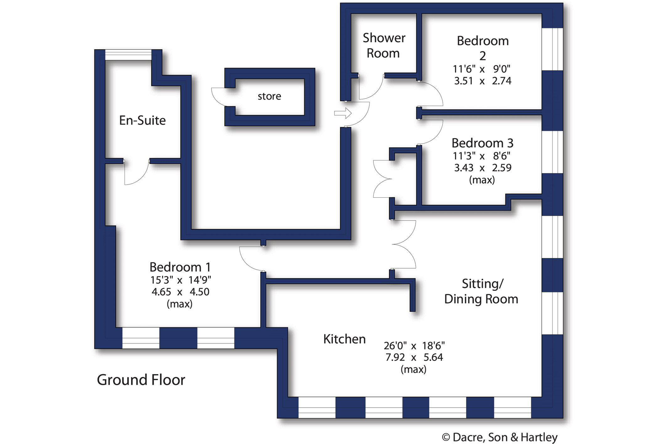 Glasshouses, Harrogate, North Yorkshire HG3, 3 bedroom flat for sale